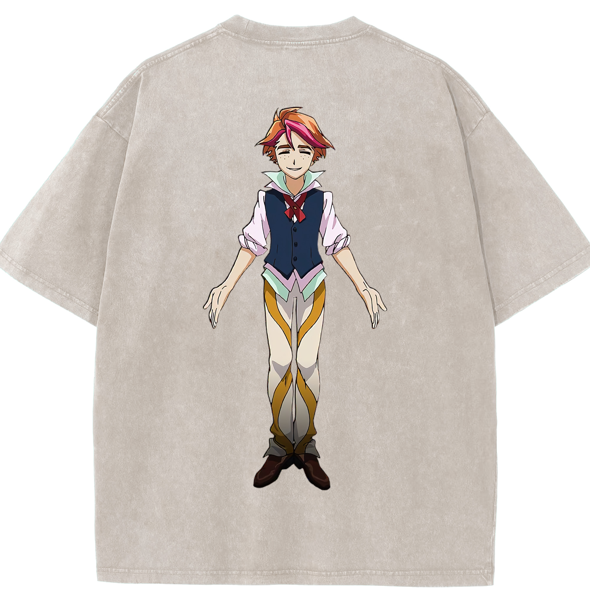 （画像用） 遊☆戯☆王 Yu-Gi-Oh! 綿100% ヴィンテージ風 半袖Tシャツ（背面プリント）