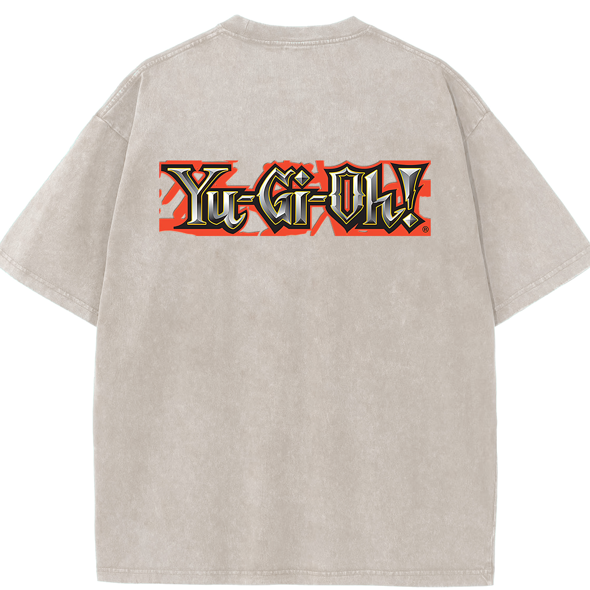 （画像用） 遊☆戯☆王 Yu-Gi-Oh! 綿100% ヴィンテージ風 半袖Tシャツ（背面プリント）