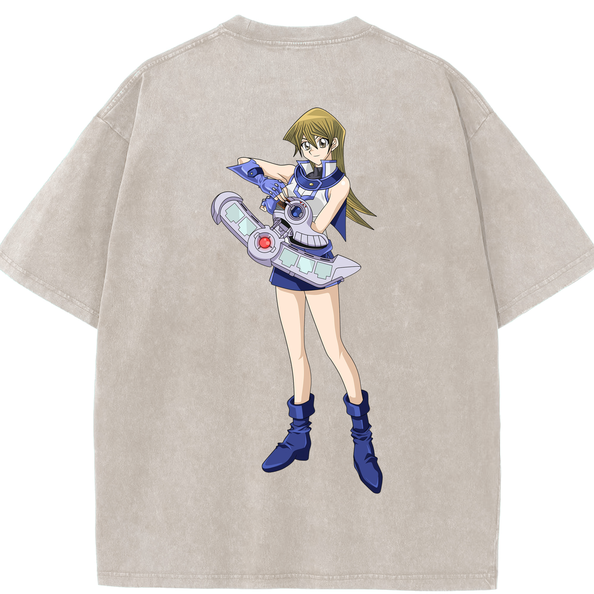 （画像用） 遊☆戯☆王 Yu-Gi-Oh! 綿100% ヴィンテージ風 半袖Tシャツ（背面プリント）