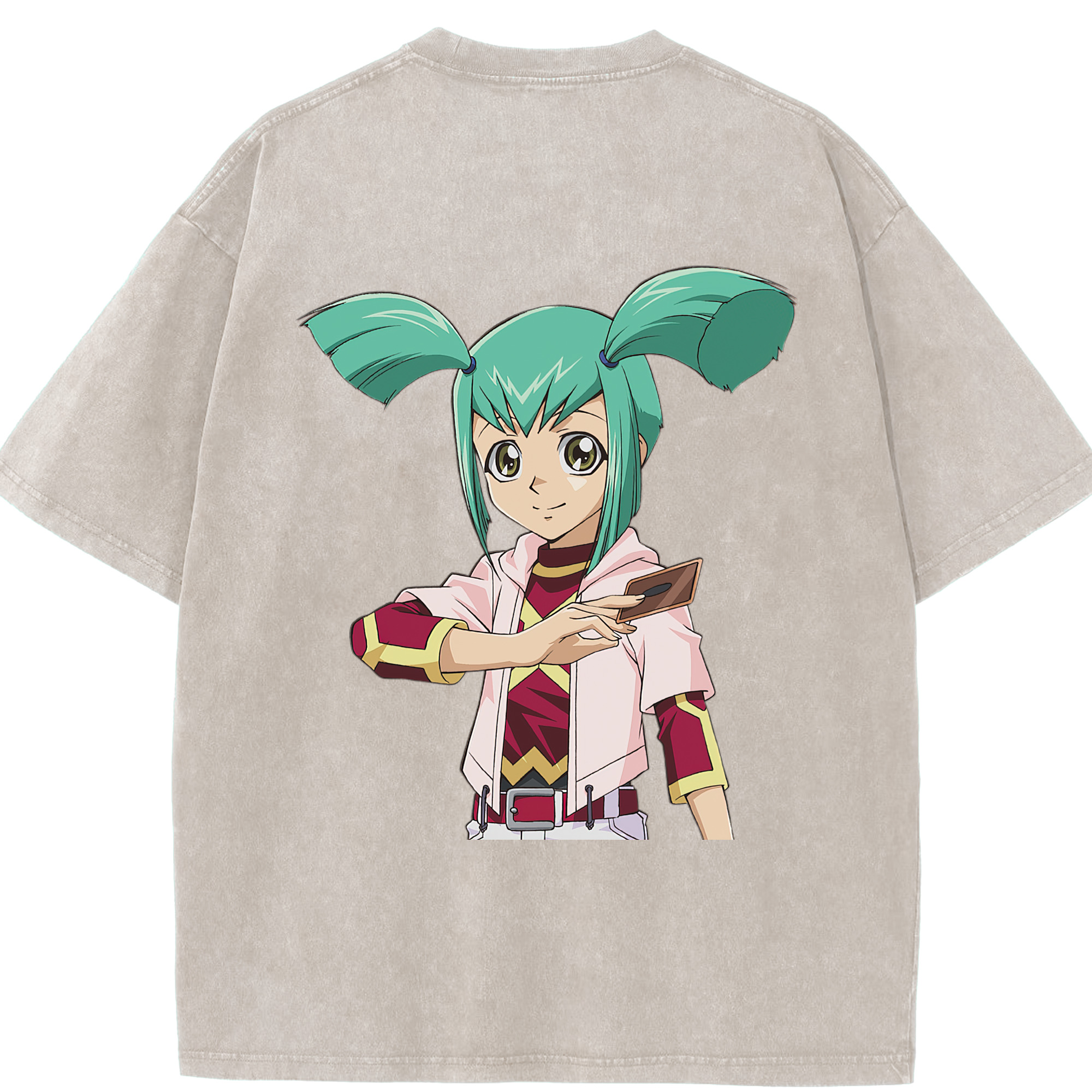 （画像用） 遊☆戯☆王 Yu-Gi-Oh! 綿100% ヴィンテージ風 半袖Tシャツ（背面プリント）
