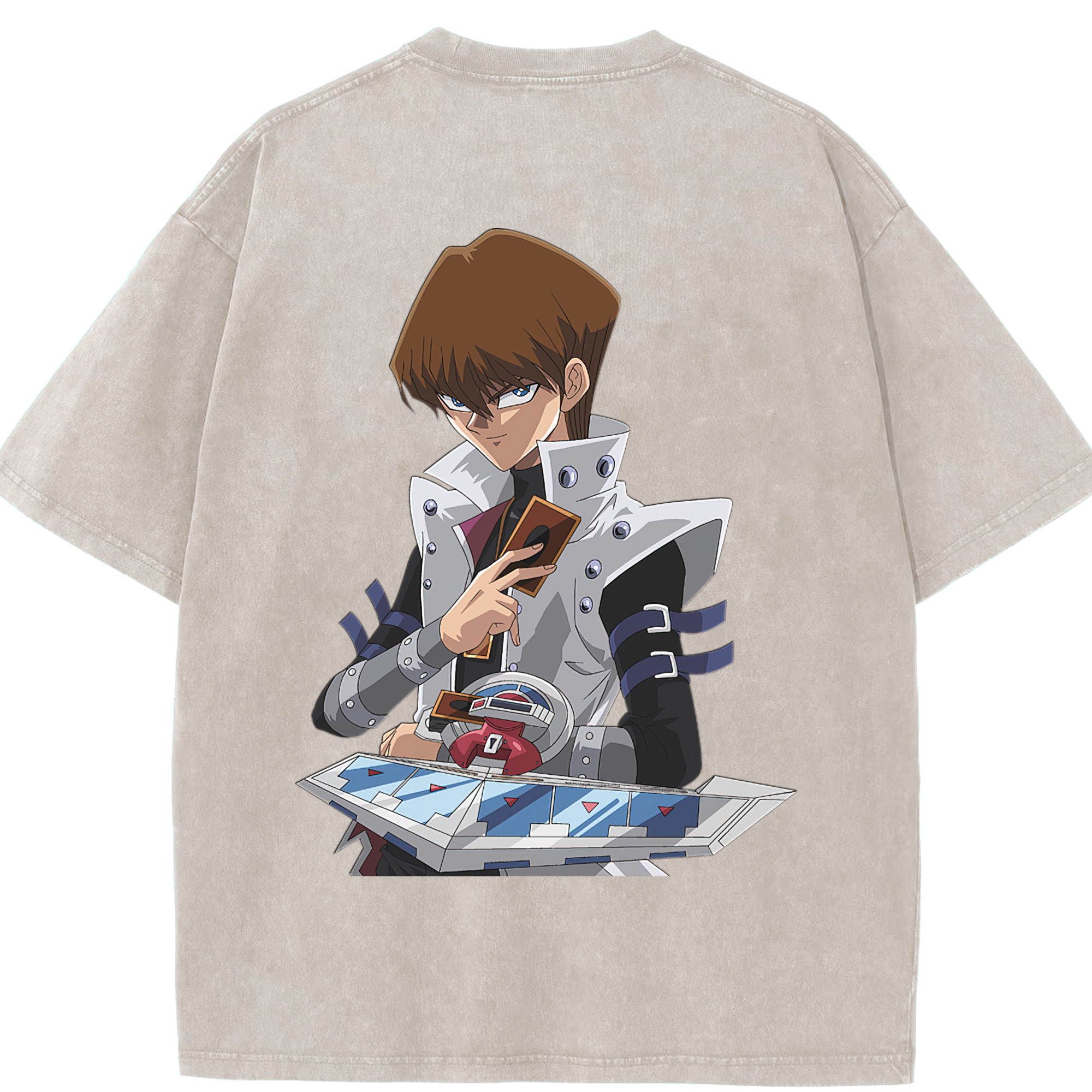 （画像用） 遊☆戯☆王 Yu-Gi-Oh! 綿100% ヴィンテージ風 半袖Tシャツ（背面プリント）
