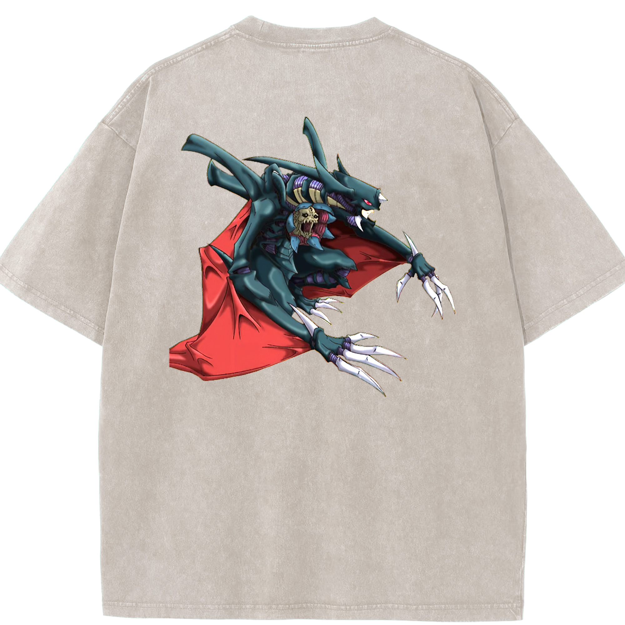 （画像用） 遊☆戯☆王 Yu-Gi-Oh! 綿100% ヴィンテージ風 半袖Tシャツ（背面プリント）