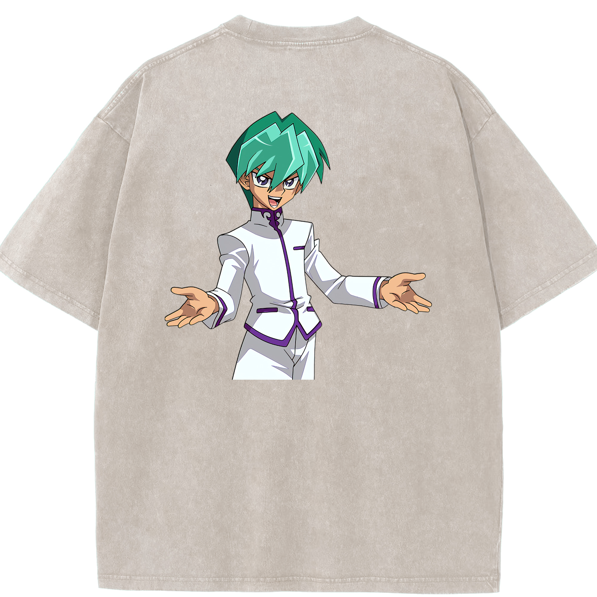 （画像用） 遊☆戯☆王 Yu-Gi-Oh! 綿100% ヴィンテージ風 半袖Tシャツ（背面プリント）