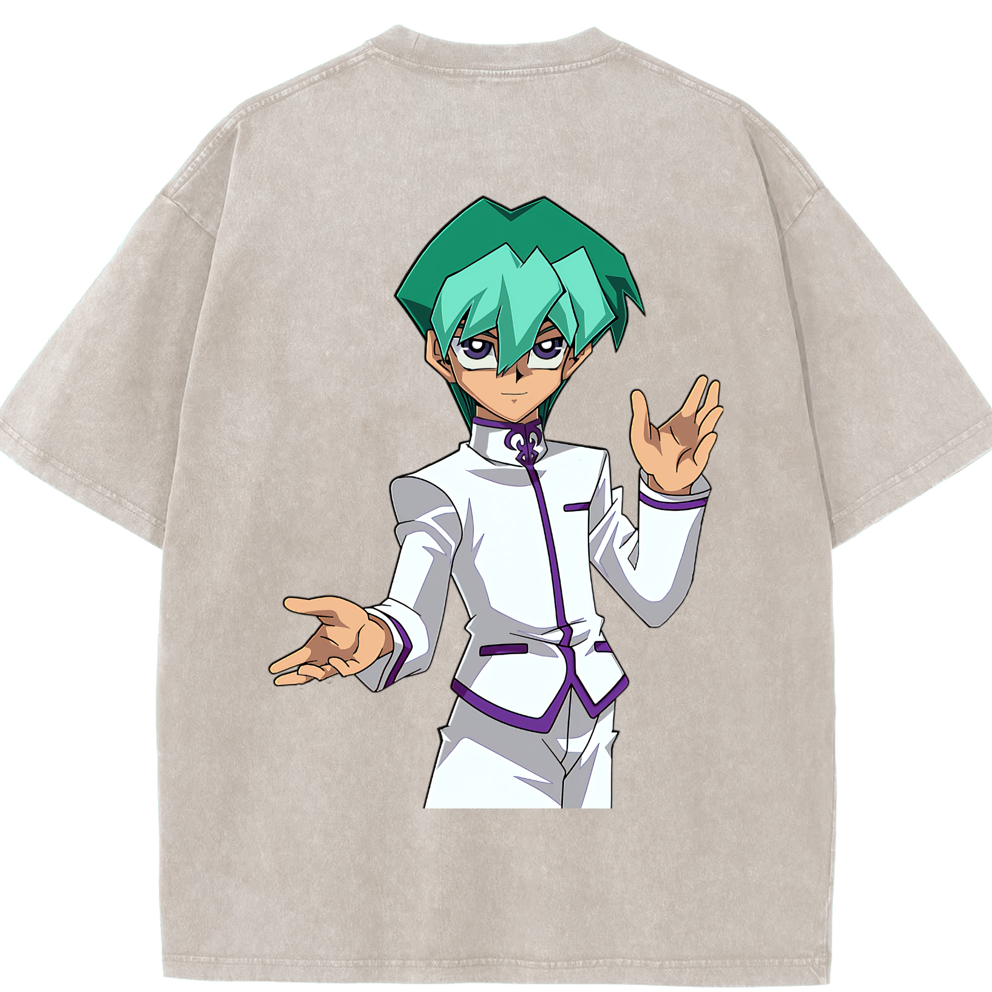 （画像用） 遊☆戯☆王 Yu-Gi-Oh! 綿100% ヴィンテージ風 半袖Tシャツ（背面プリント）