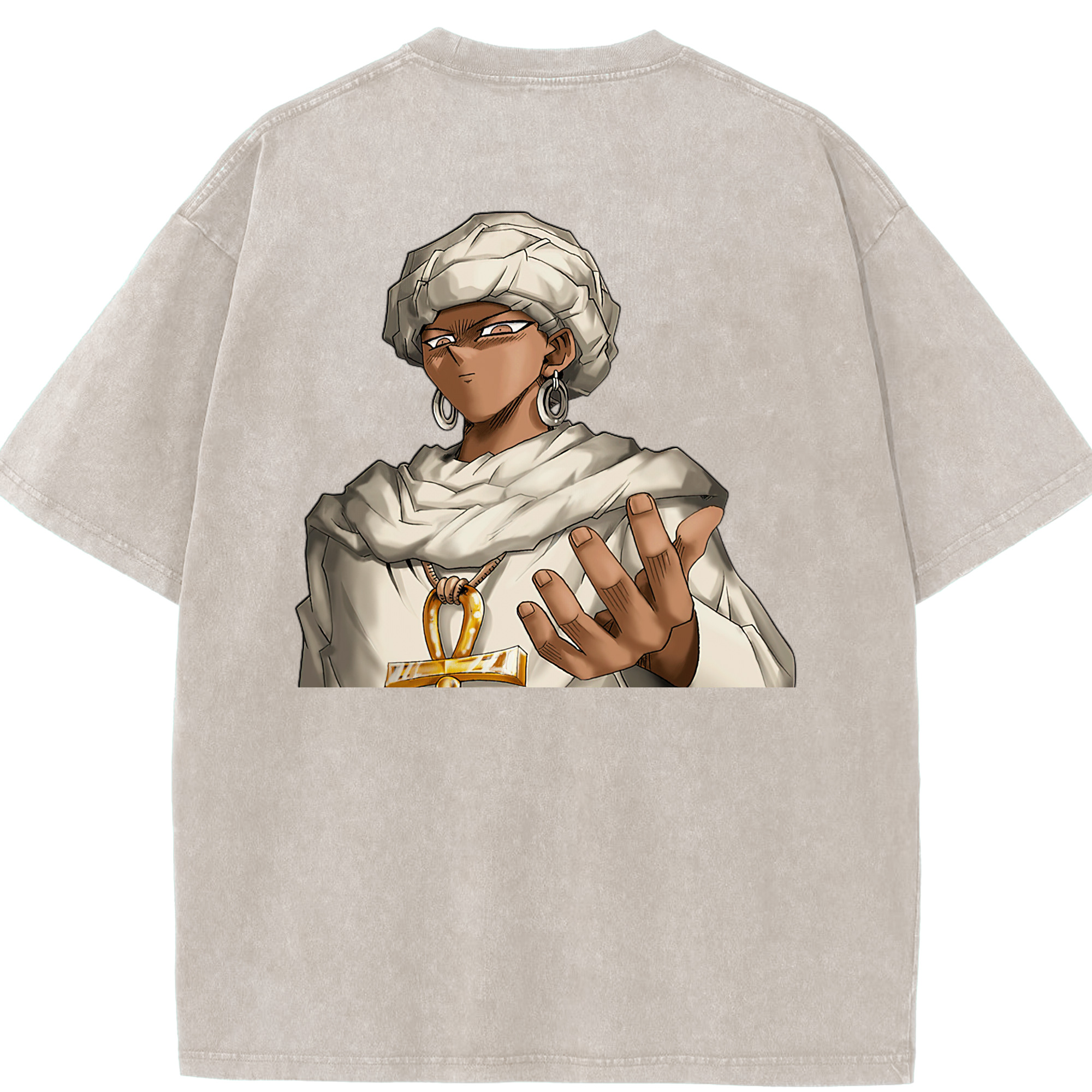 （画像用） 遊☆戯☆王 Yu-Gi-Oh! 綿100% ヴィンテージ風 半袖Tシャツ（背面プリント）