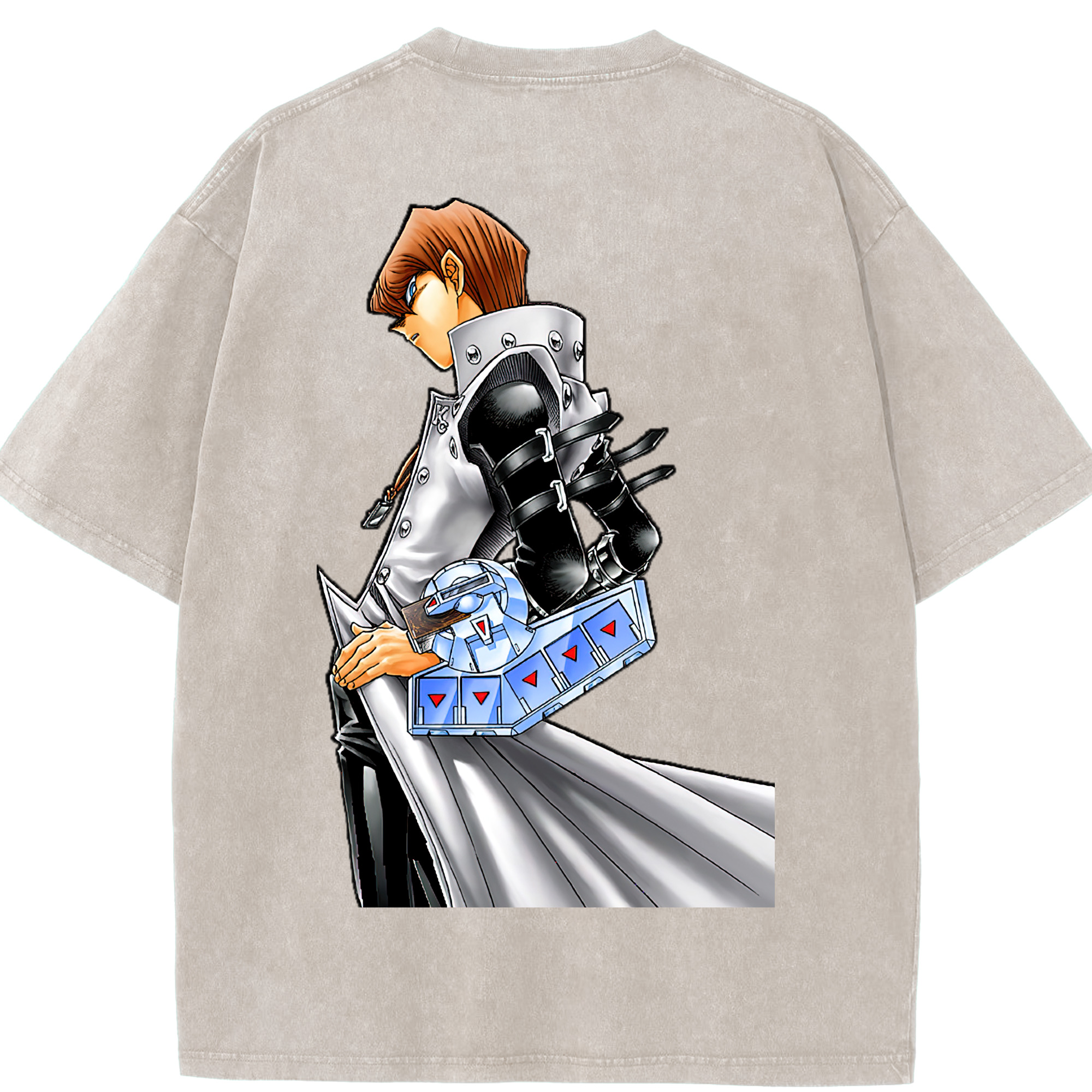 （画像用） 遊☆戯☆王 Yu-Gi-Oh! 綿100% ヴィンテージ風 半袖Tシャツ（背面プリント）