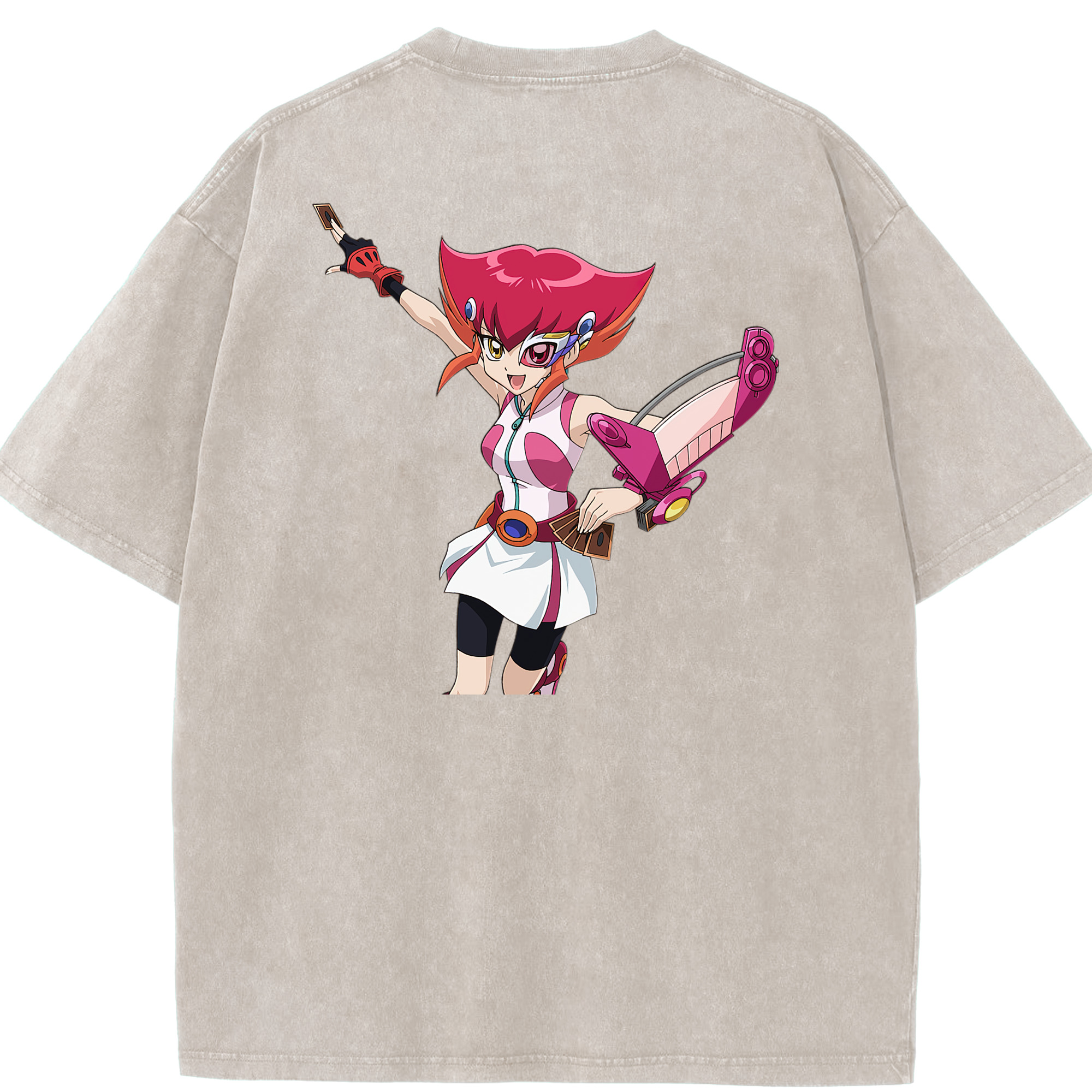 （画像用） 遊☆戯☆王 Yu-Gi-Oh! 綿100% ヴィンテージ風 半袖Tシャツ（背面プリント）