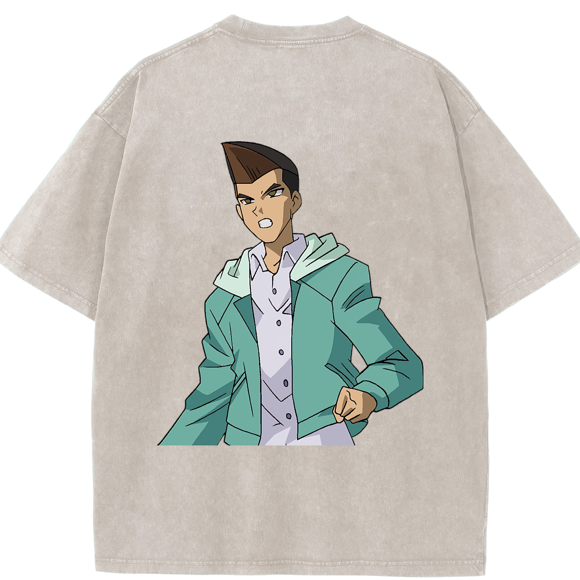（画像用） 遊☆戯☆王 Yu-Gi-Oh! 綿100% ヴィンテージ風 半袖Tシャツ（背面プリント）