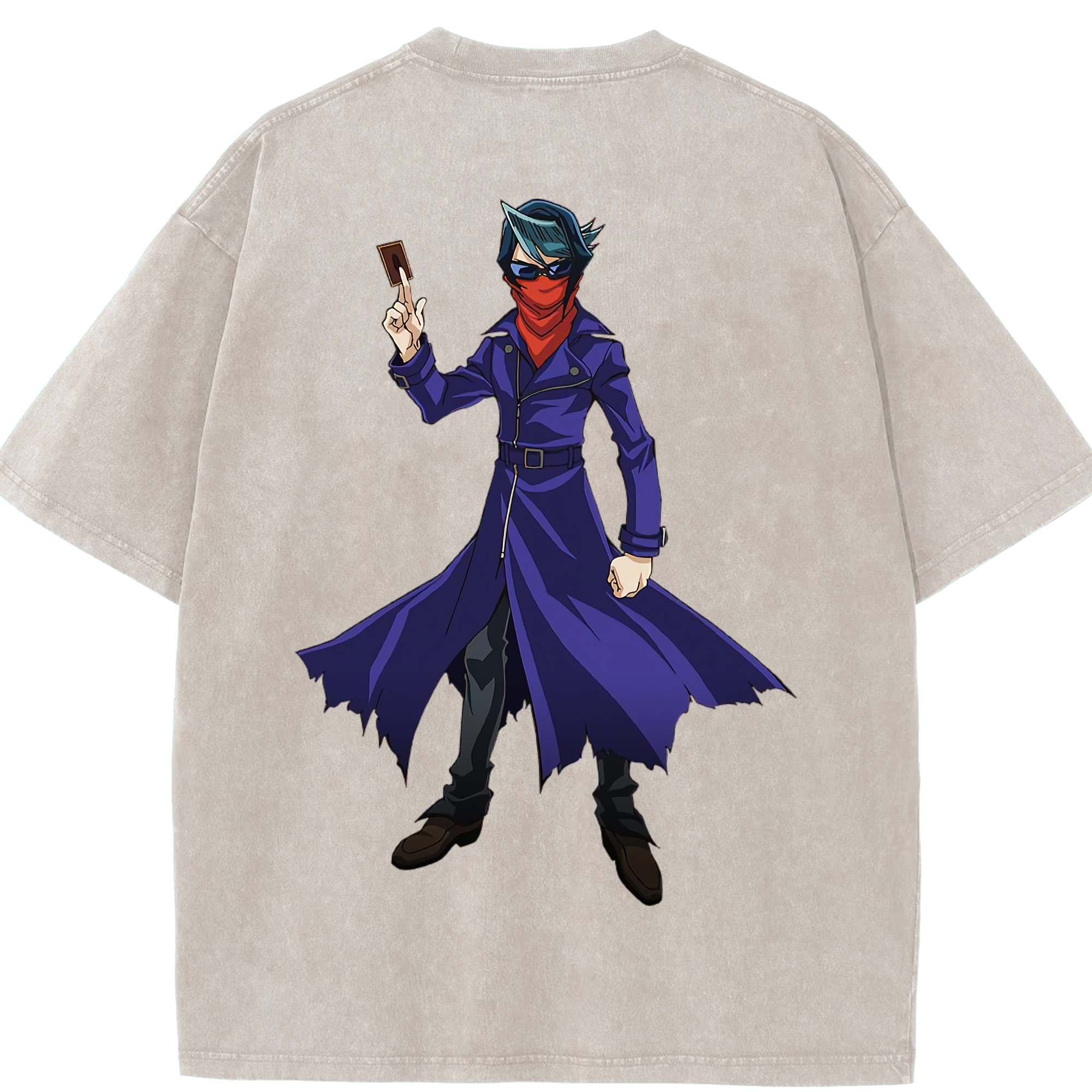 （画像用） 遊☆戯☆王 Yu-Gi-Oh! 綿100% ヴィンテージ風 半袖Tシャツ（背面プリント）