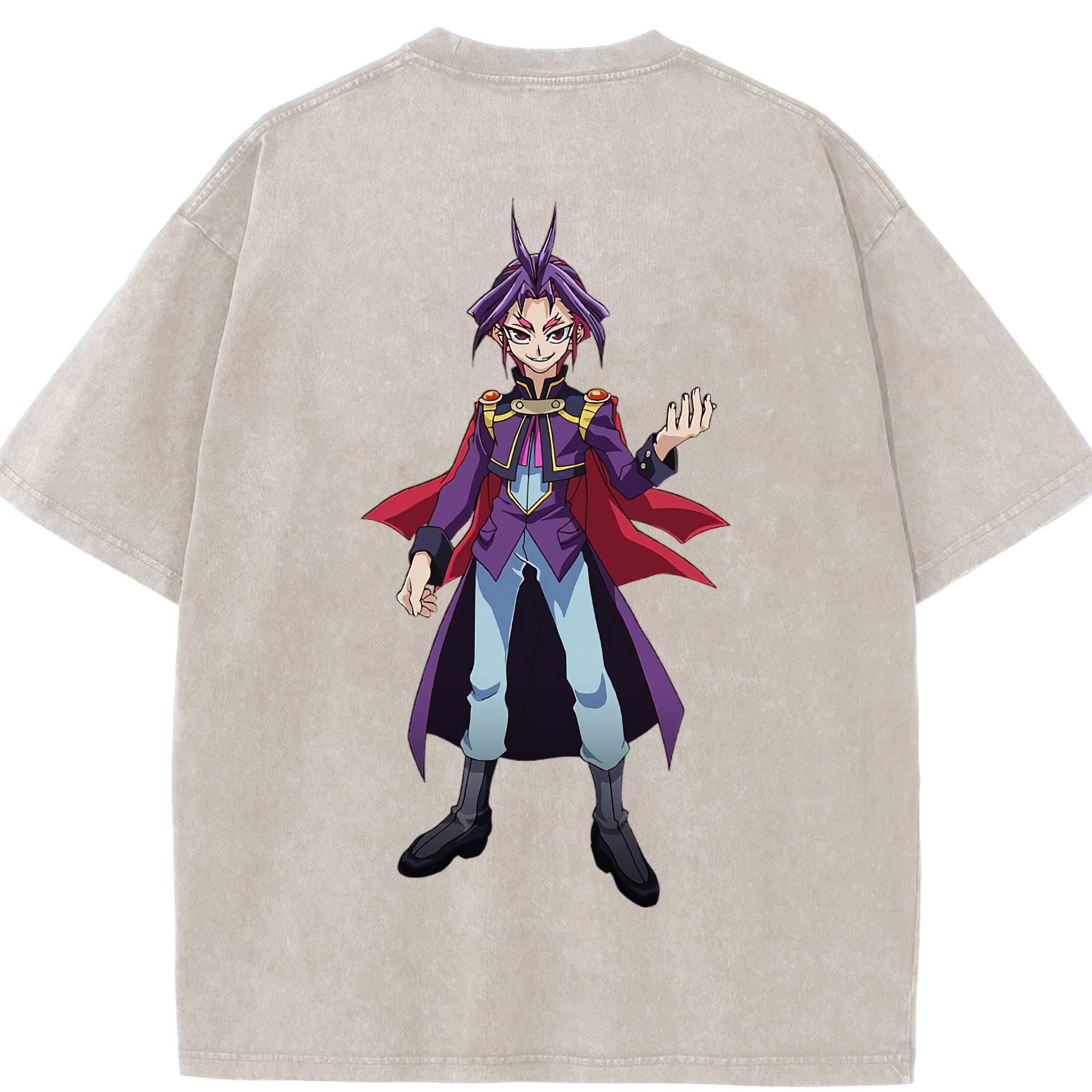 （画像用） 遊☆戯☆王 Yu-Gi-Oh! 綿100% ヴィンテージ風 半袖Tシャツ（背面プリント）
