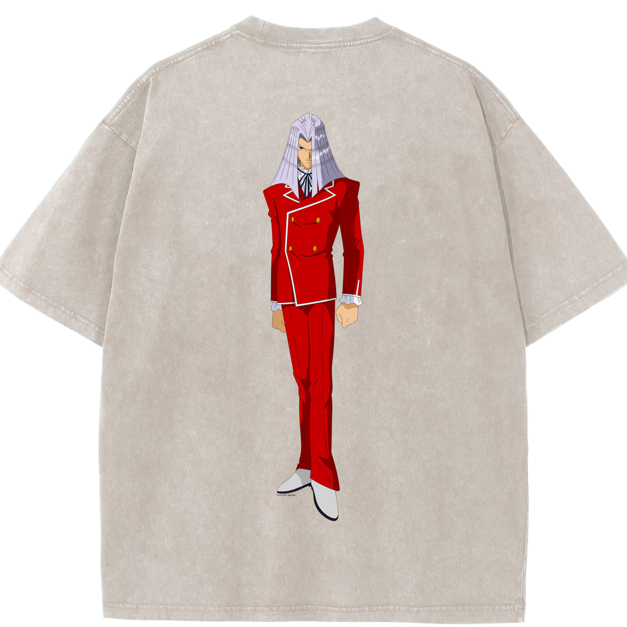（画像用） 遊☆戯☆王 Yu-Gi-Oh! 綿100% ヴィンテージ風 半袖Tシャツ（背面プリント）