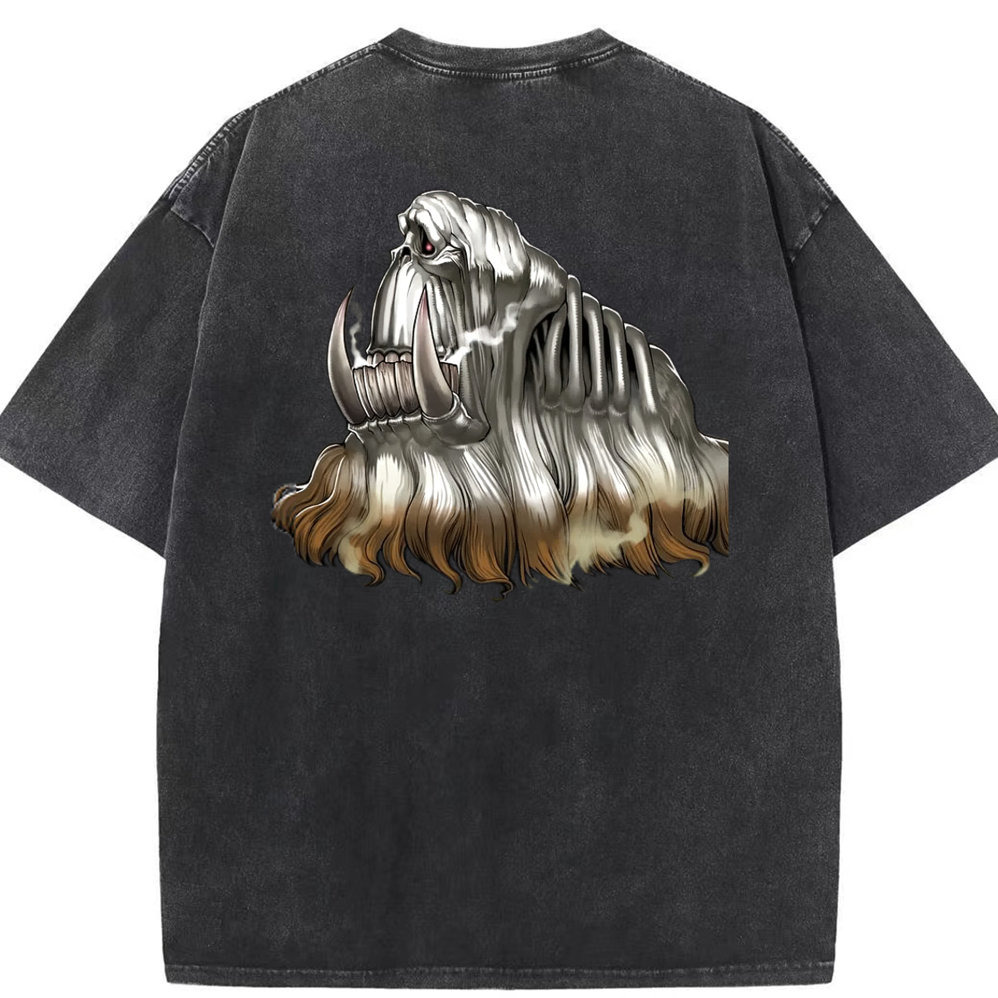 （画像用） 遊☆戯☆王 Yu-Gi-Oh! 綿100% ヴィンテージ風 半袖Tシャツ（背面プリント）