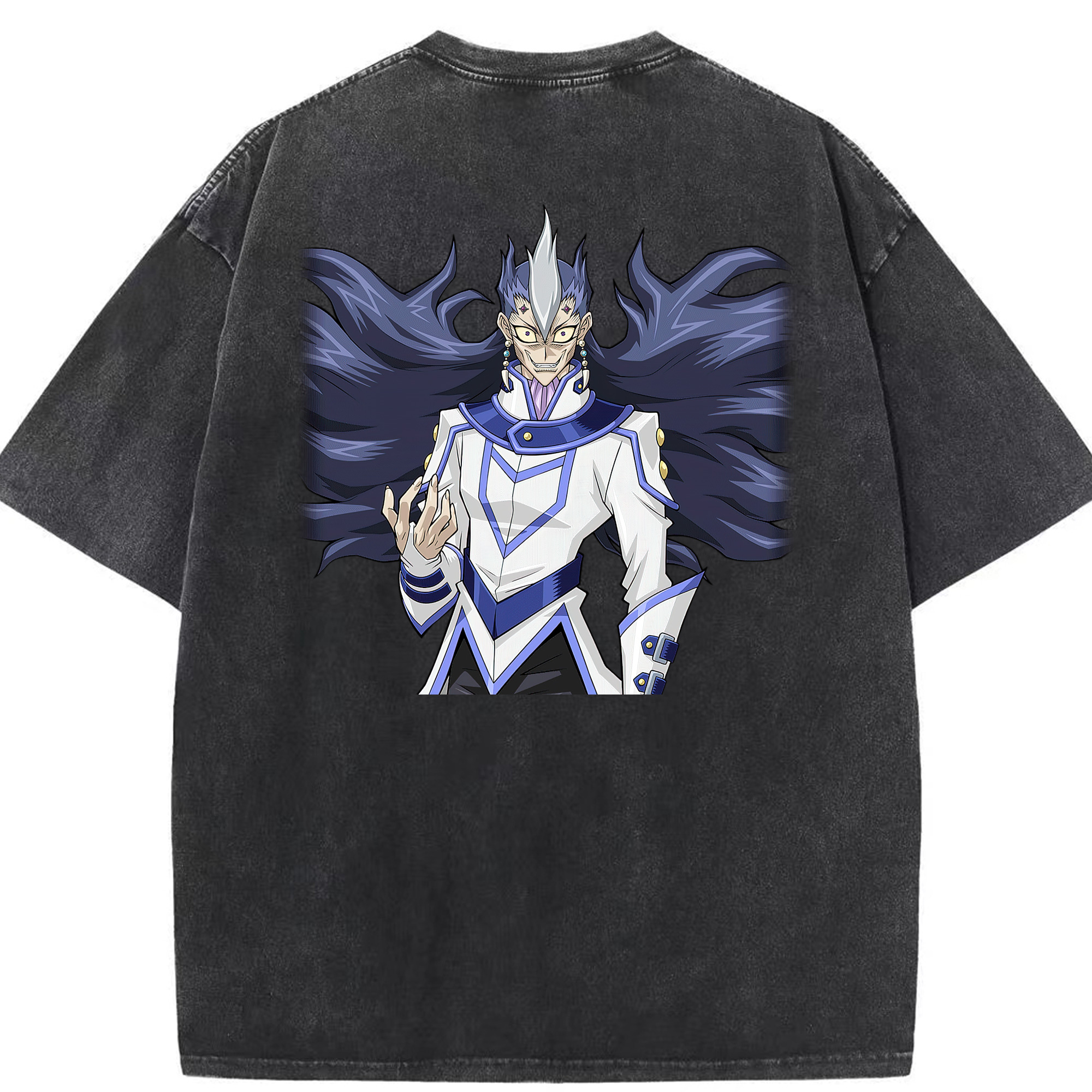 （画像用） 遊☆戯☆王 Yu-Gi-Oh! 綿100% ヴィンテージ風 半袖Tシャツ（背面プリント）