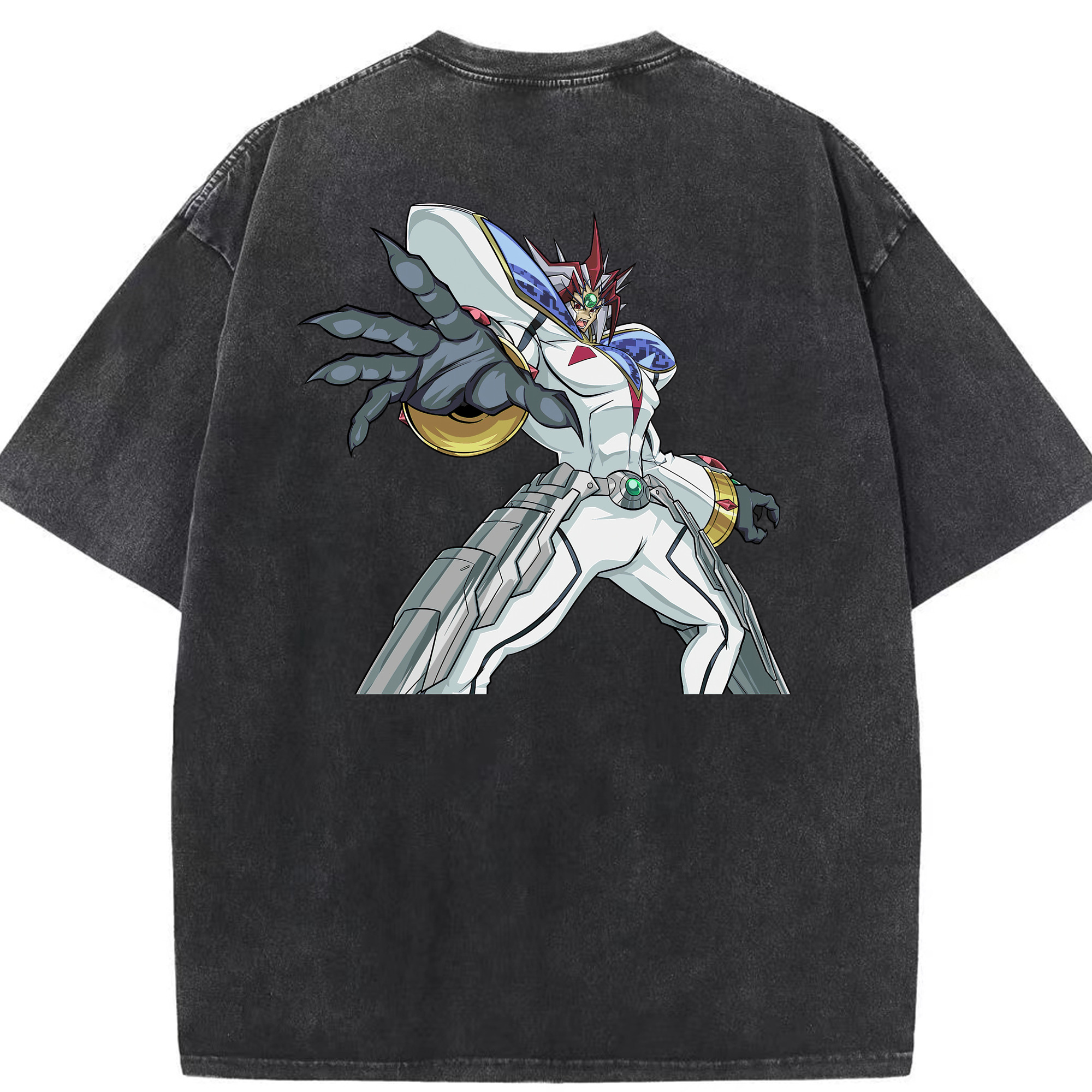 （画像用） 遊☆戯☆王 Yu-Gi-Oh! 綿100% ヴィンテージ風 半袖Tシャツ（背面プリント）