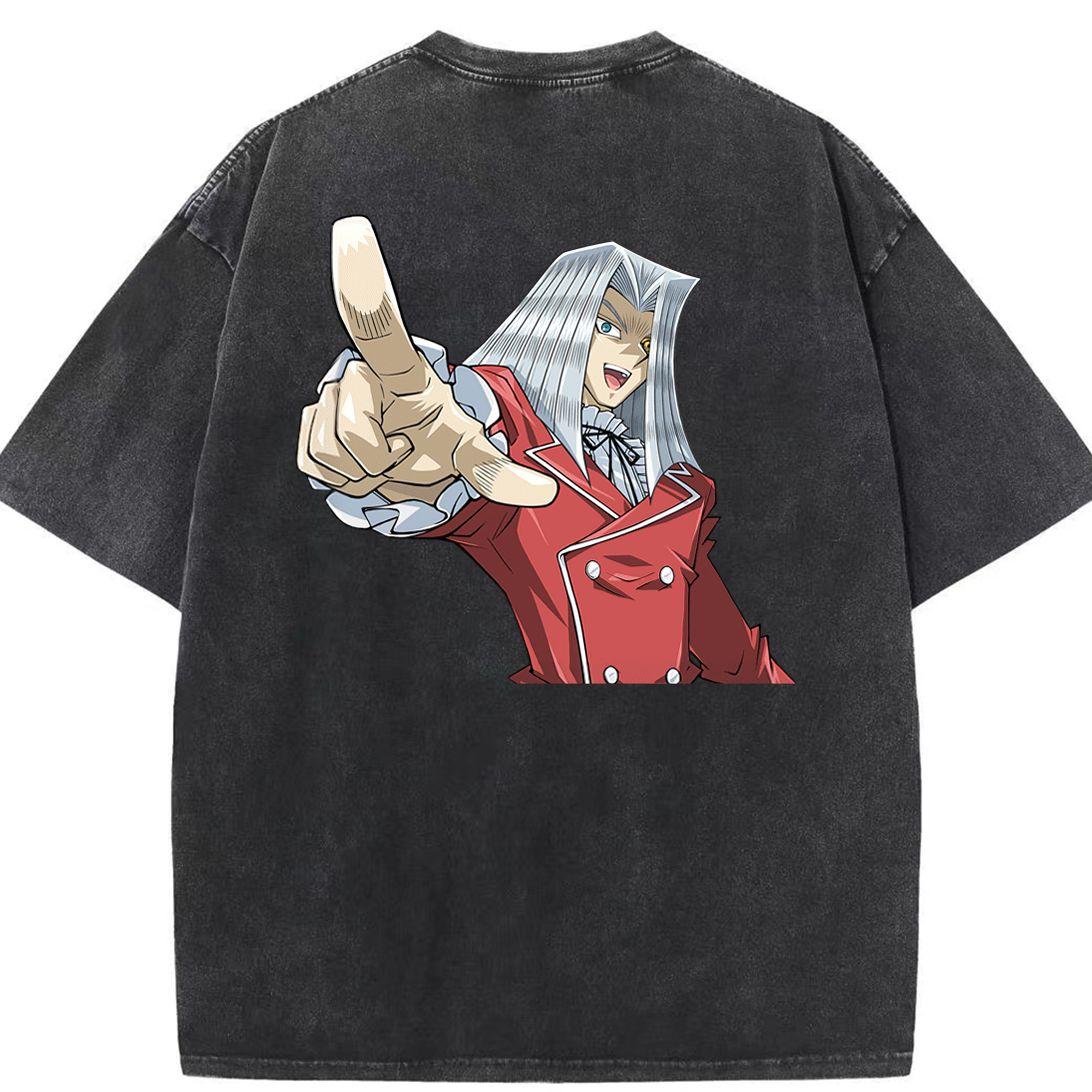 （画像用） 遊☆戯☆王 Yu-Gi-Oh! 綿100% ヴィンテージ風 半袖Tシャツ（背面プリント）