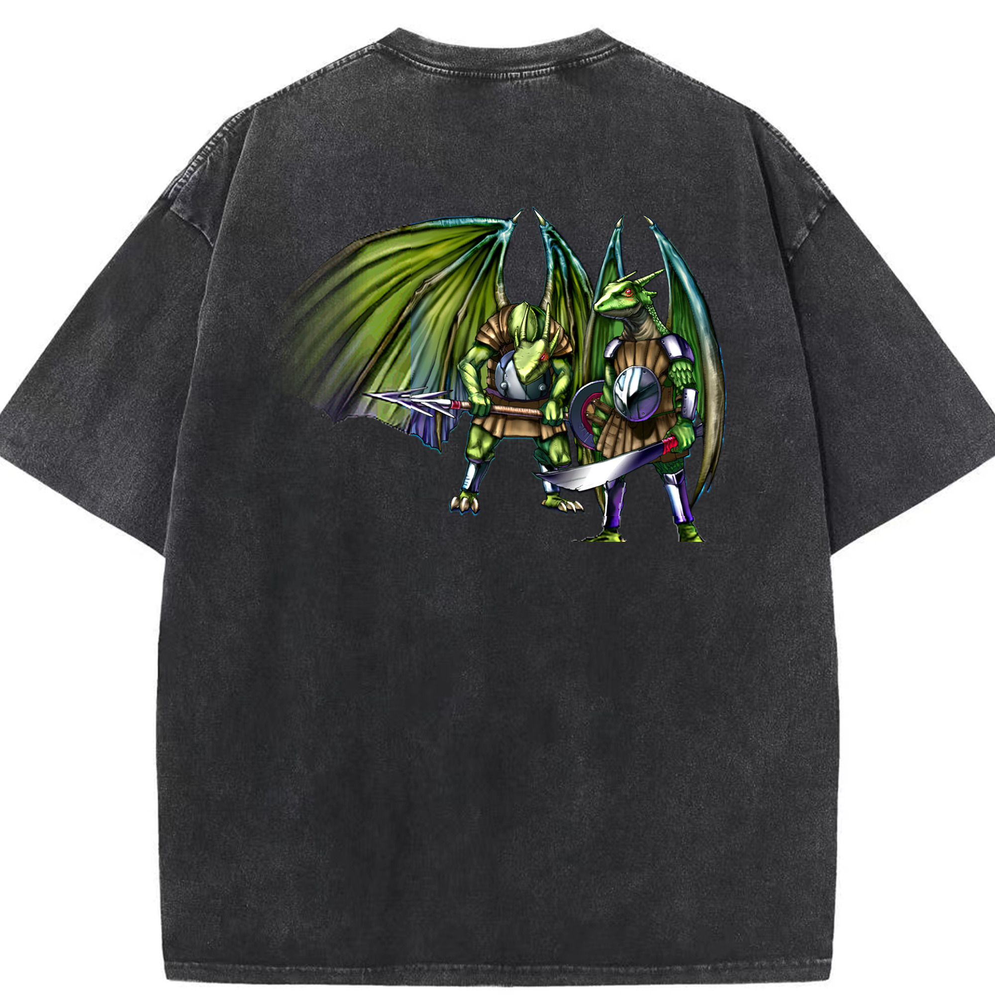 （画像用） 遊☆戯☆王 Yu-Gi-Oh! 綿100% ヴィンテージ風 半袖Tシャツ（背面プリント）