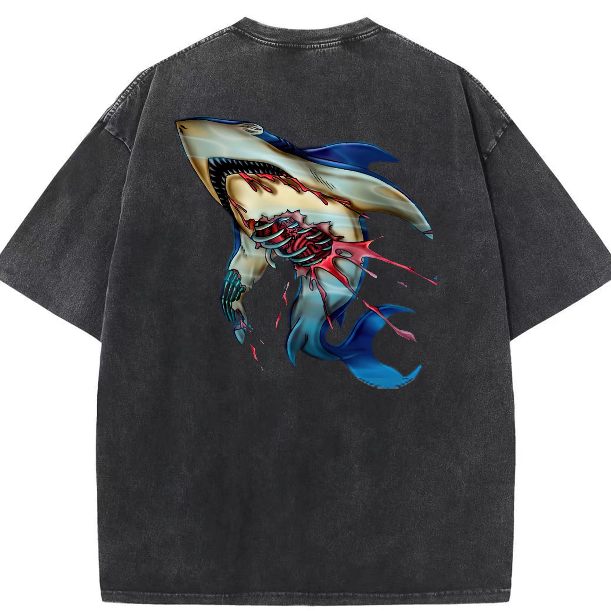 （画像用） 遊☆戯☆王 Yu-Gi-Oh! 綿100% ヴィンテージ風 半袖Tシャツ（背面プリント）