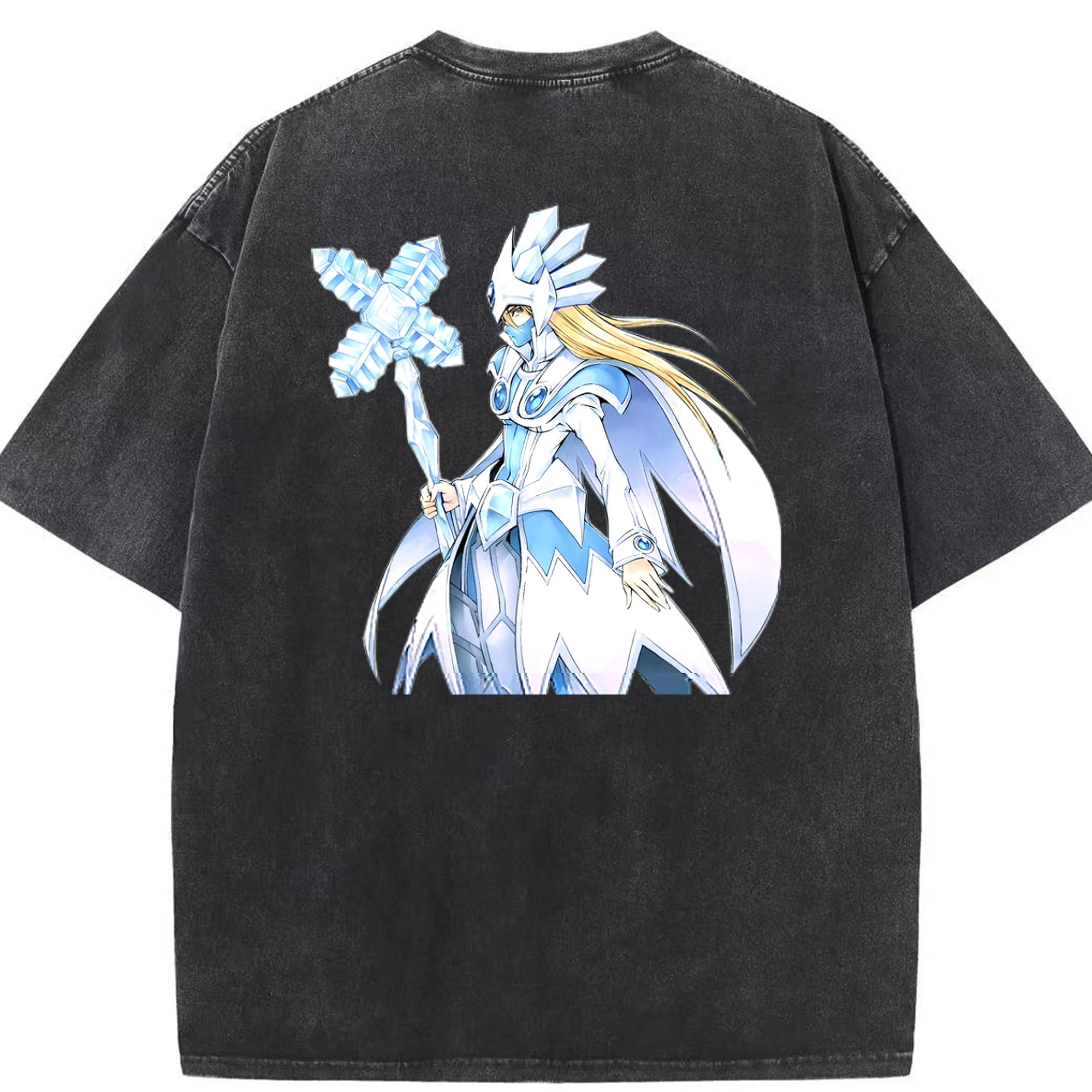 （画像用） 遊☆戯☆王 Yu-Gi-Oh! 綿100% ヴィンテージ風 半袖Tシャツ（背面プリント）
