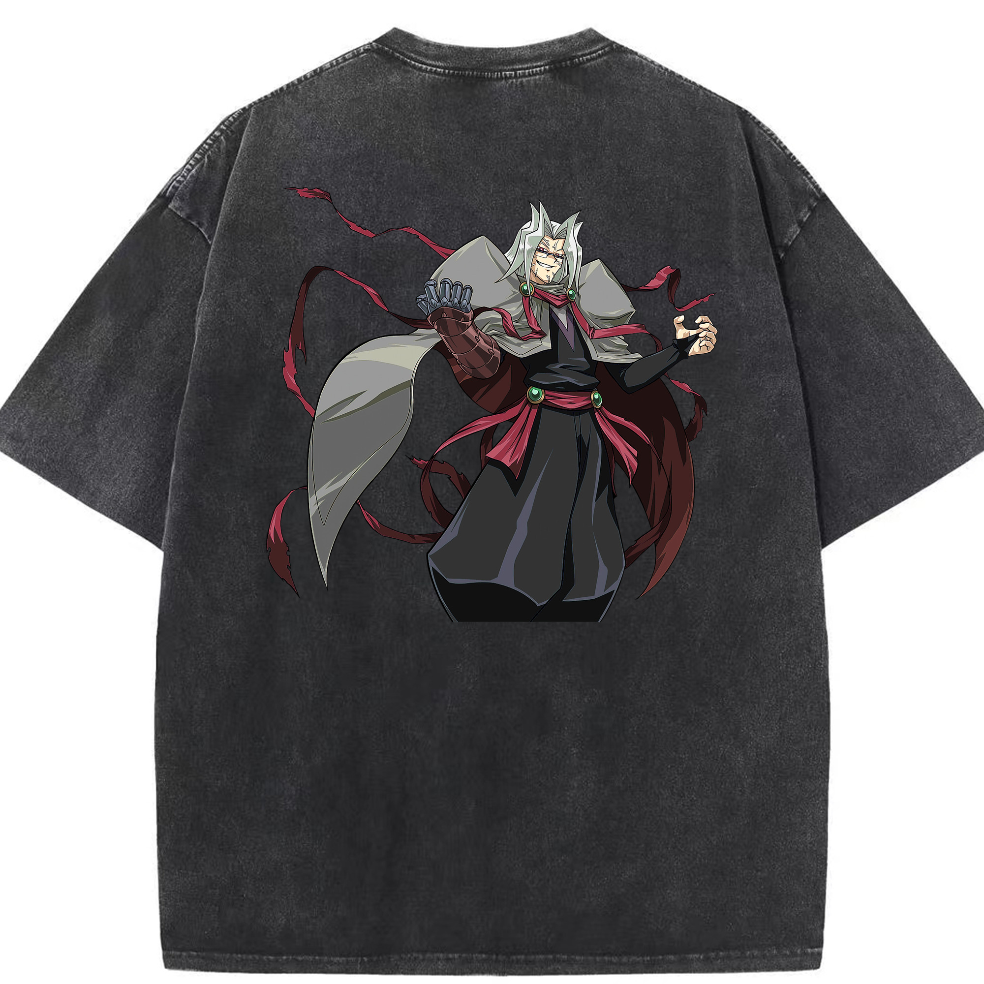 （画像用） 遊☆戯☆王 Yu-Gi-Oh! 綿100% ヴィンテージ風 半袖Tシャツ（背面プリント）