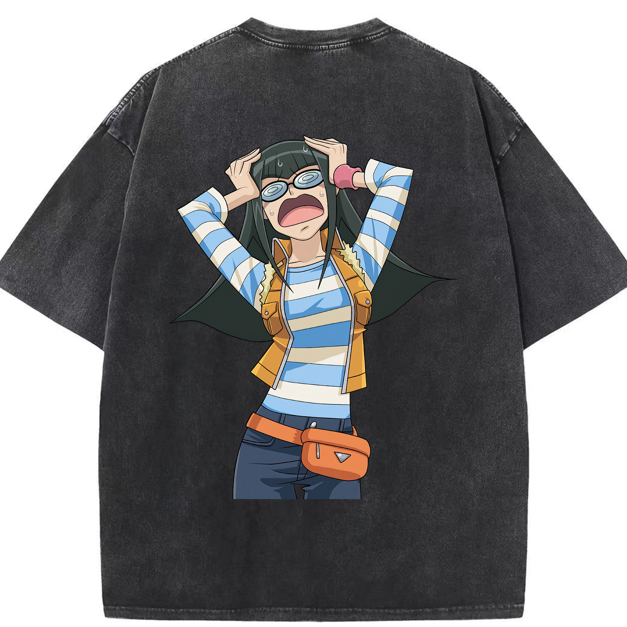 （画像用） 遊☆戯☆王 Yu-Gi-Oh! 綿100% ヴィンテージ風 半袖Tシャツ（背面プリント）