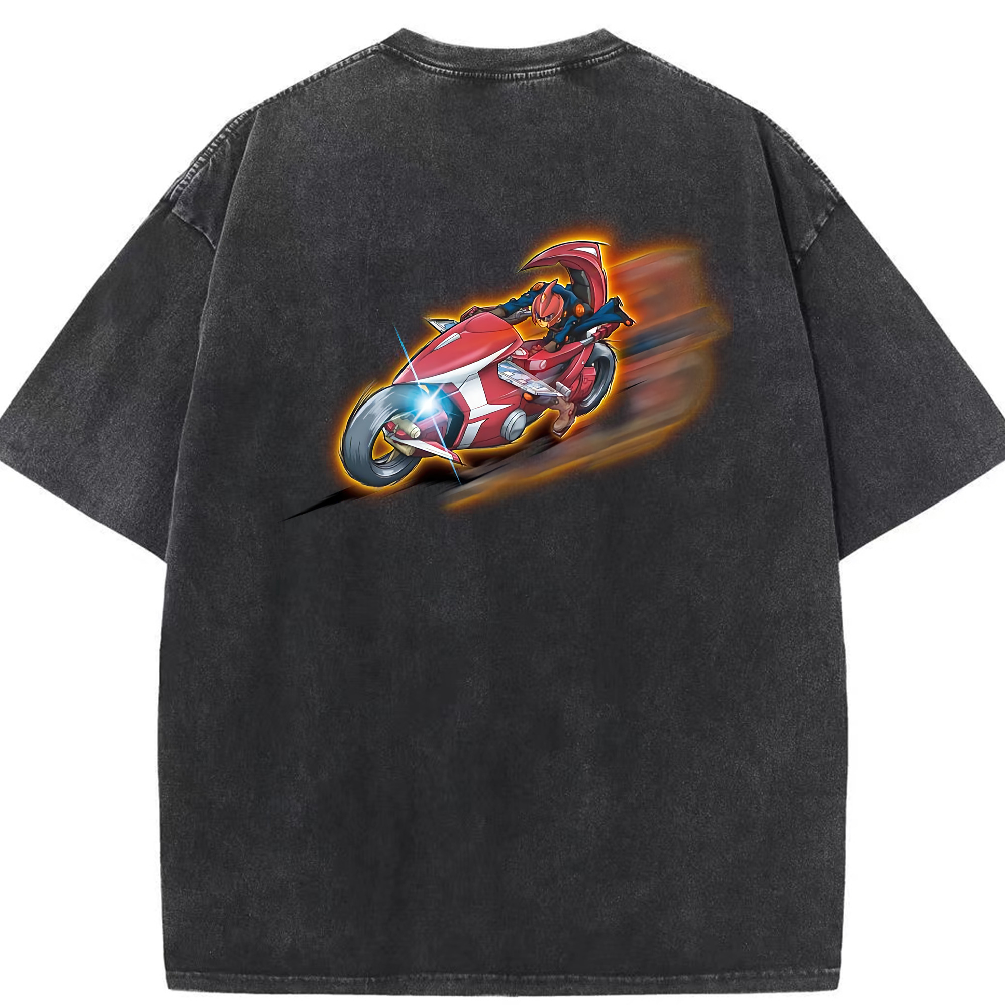 （画像用） 遊☆戯☆王 Yu-Gi-Oh! 綿100% ヴィンテージ風 半袖Tシャツ（背面プリント）