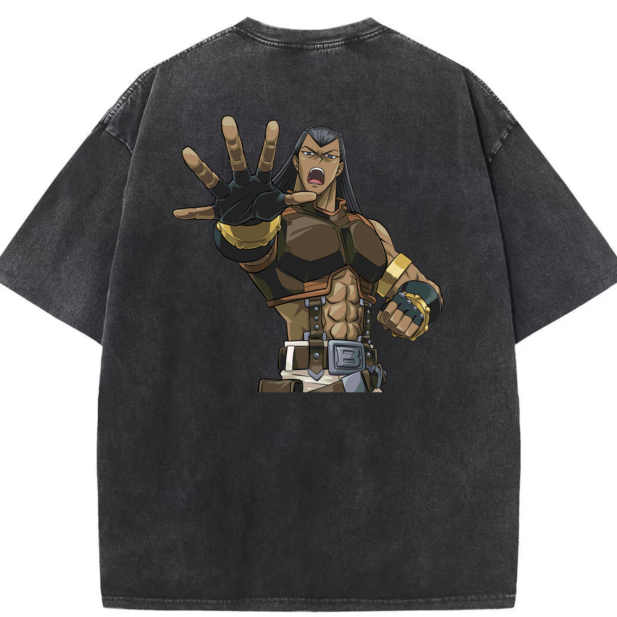 （画像用） 遊☆戯☆王 Yu-Gi-Oh! 綿100% ヴィンテージ風 半袖Tシャツ（背面プリント）