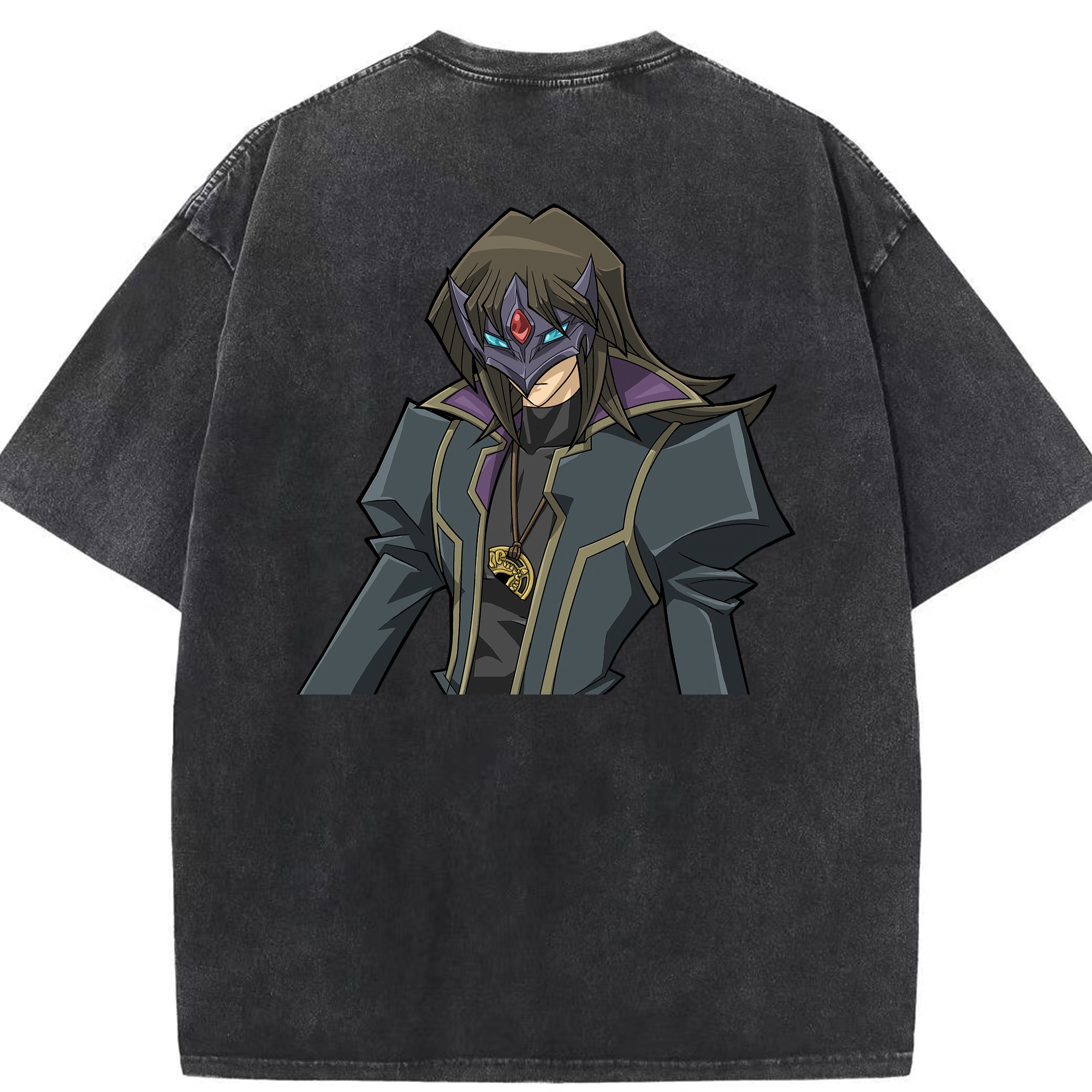 （画像用） 遊☆戯☆王 Yu-Gi-Oh! 綿100% ヴィンテージ風 半袖Tシャツ（背面プリント）