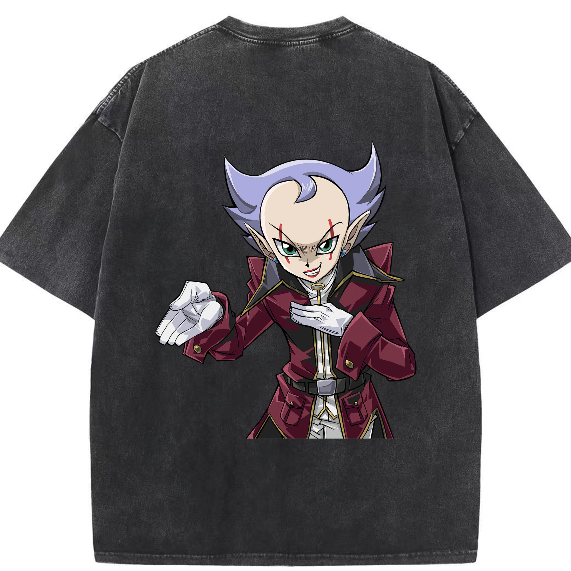 （画像用） 遊☆戯☆王 Yu-Gi-Oh! 綿100% ヴィンテージ風 半袖Tシャツ（背面プリント）