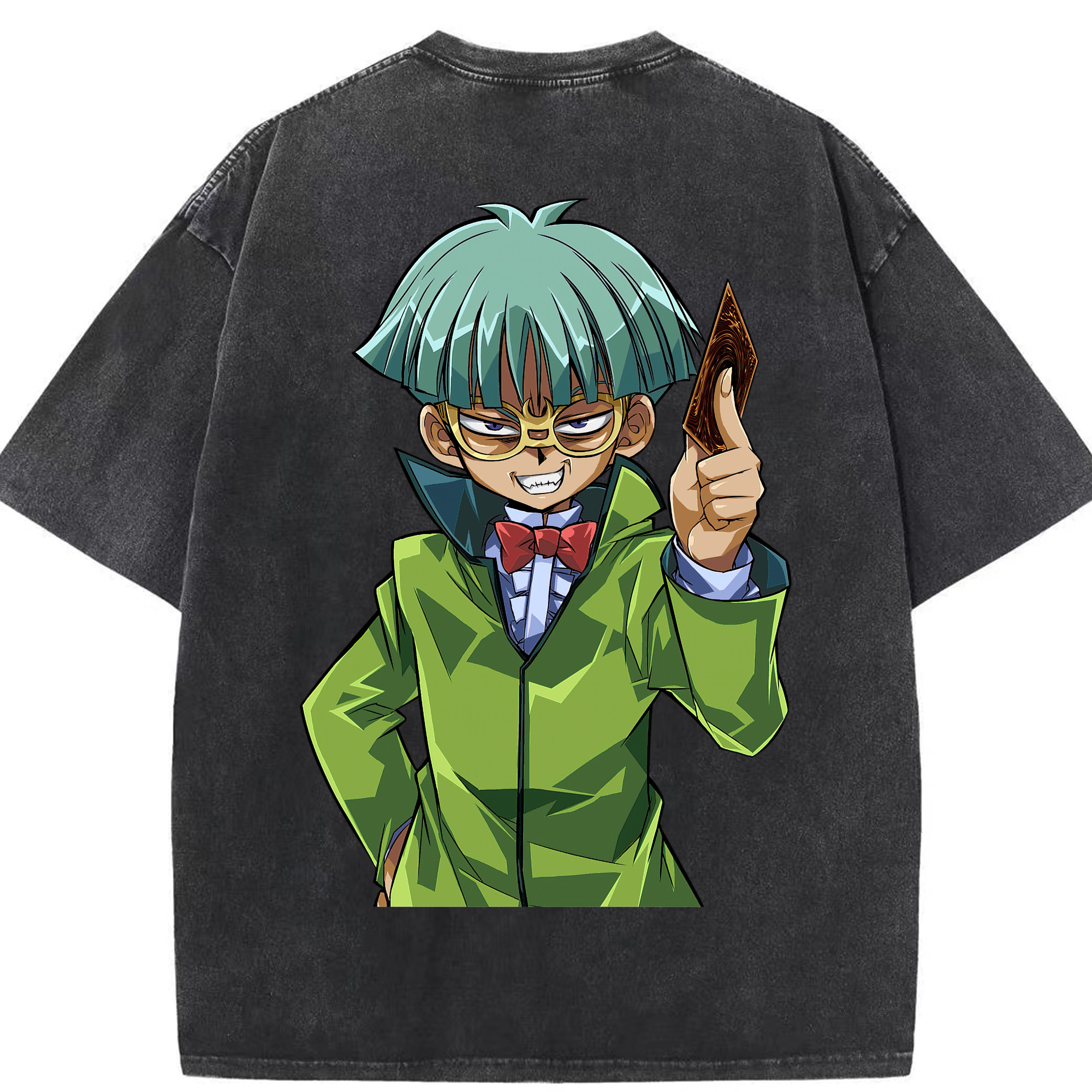 （画像用） 遊☆戯☆王 Yu-Gi-Oh! 綿100% ヴィンテージ風 半袖Tシャツ（背面プリント）