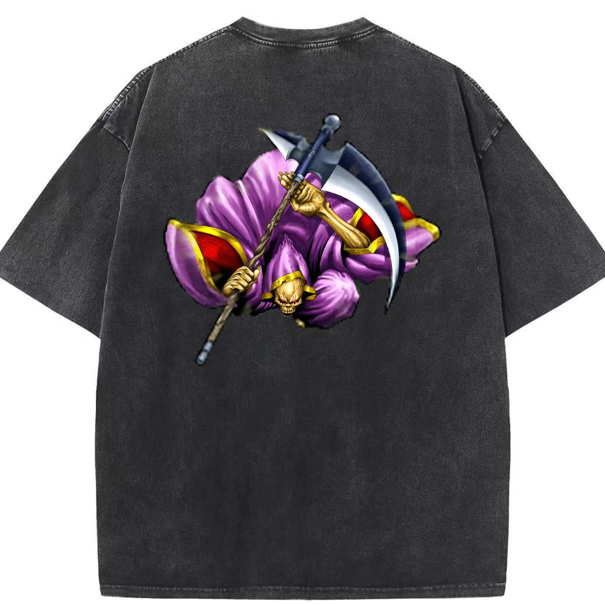 （画像用） 遊☆戯☆王 Yu-Gi-Oh! 綿100% ヴィンテージ風 半袖Tシャツ（背面プリント）