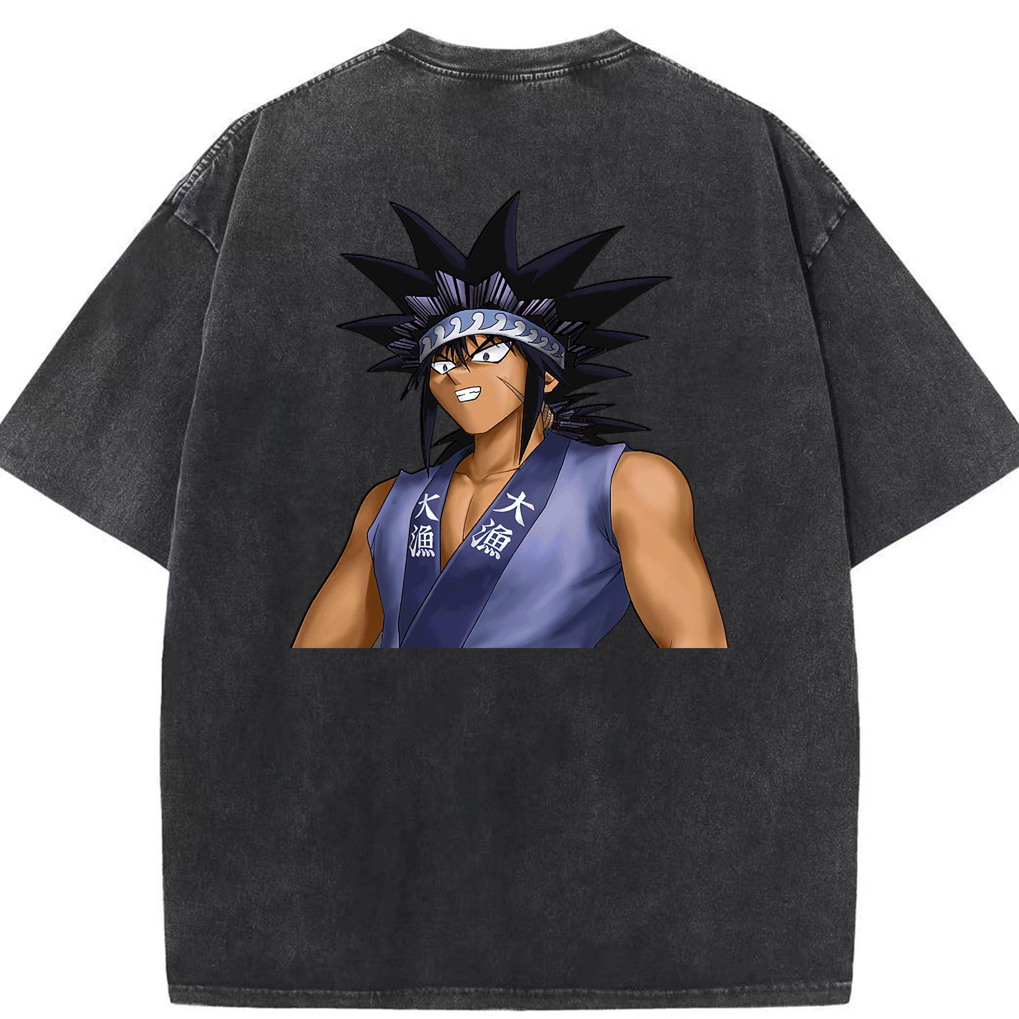 （画像用） 遊☆戯☆王 Yu-Gi-Oh! 綿100% ヴィンテージ風 半袖Tシャツ（背面プリント）