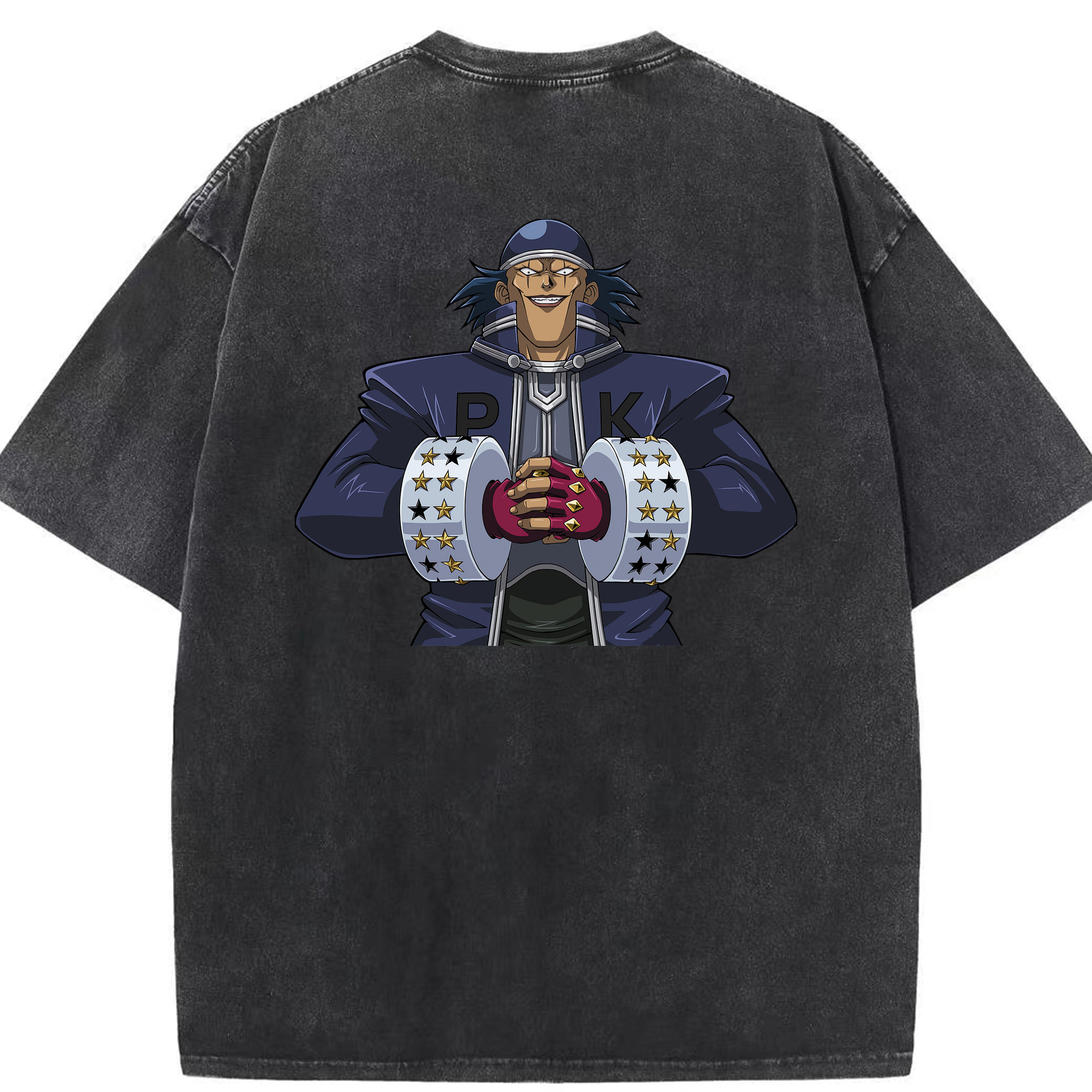（画像用） 遊☆戯☆王 Yu-Gi-Oh! 綿100% ヴィンテージ風 半袖Tシャツ（背面プリント）