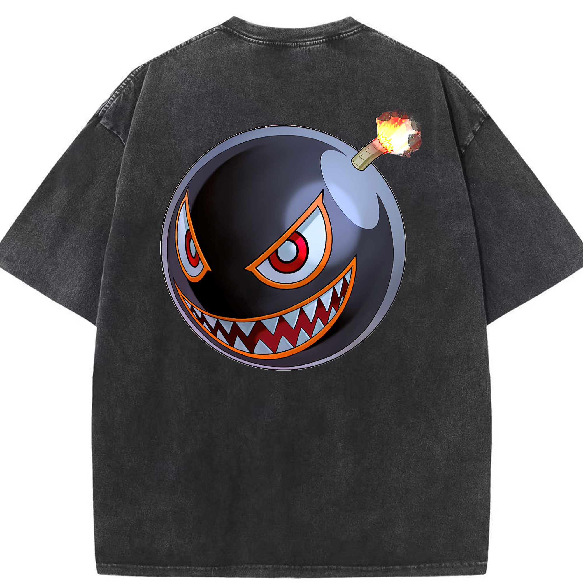 （画像用） 遊☆戯☆王 Yu-Gi-Oh! 綿100% ヴィンテージ風 半袖Tシャツ（背面プリント）