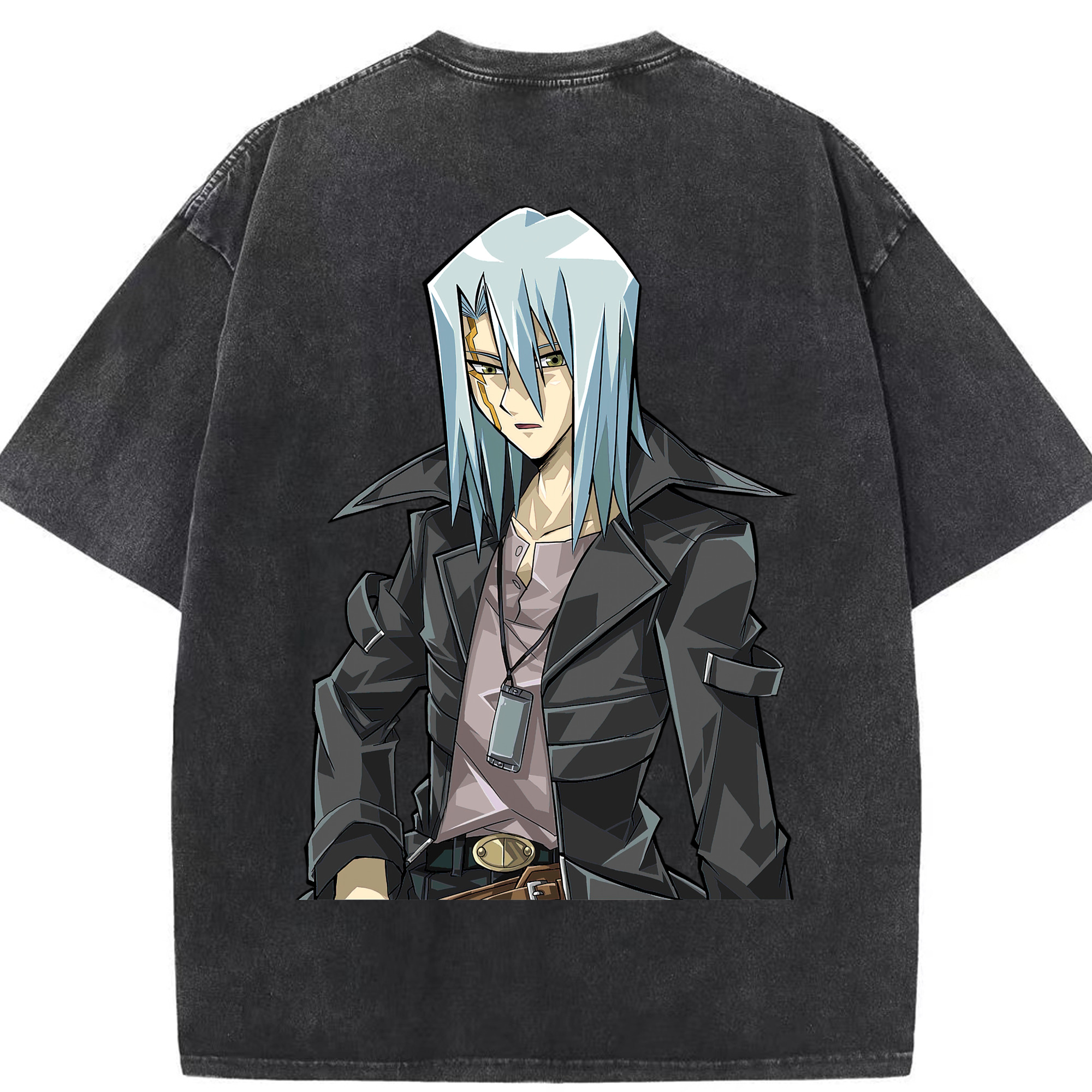 （画像用） 遊☆戯☆王 Yu-Gi-Oh! 綿100% ヴィンテージ風 半袖Tシャツ（背面プリント）