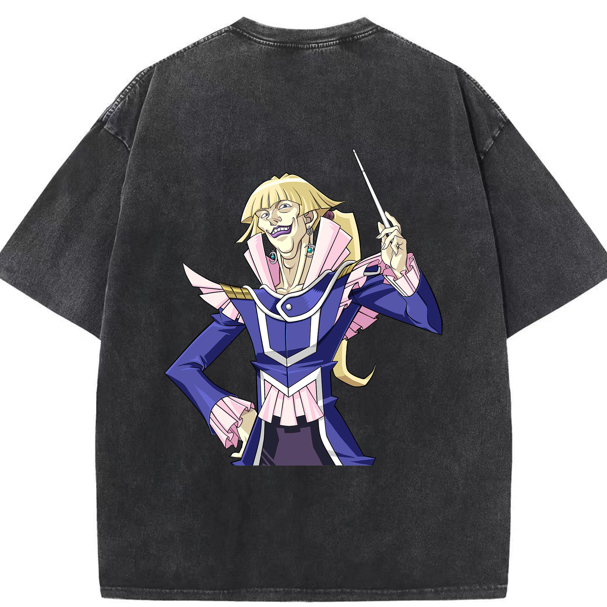 （画像用） 遊☆戯☆王 Yu-Gi-Oh! 綿100% ヴィンテージ風 半袖Tシャツ（背面プリント）