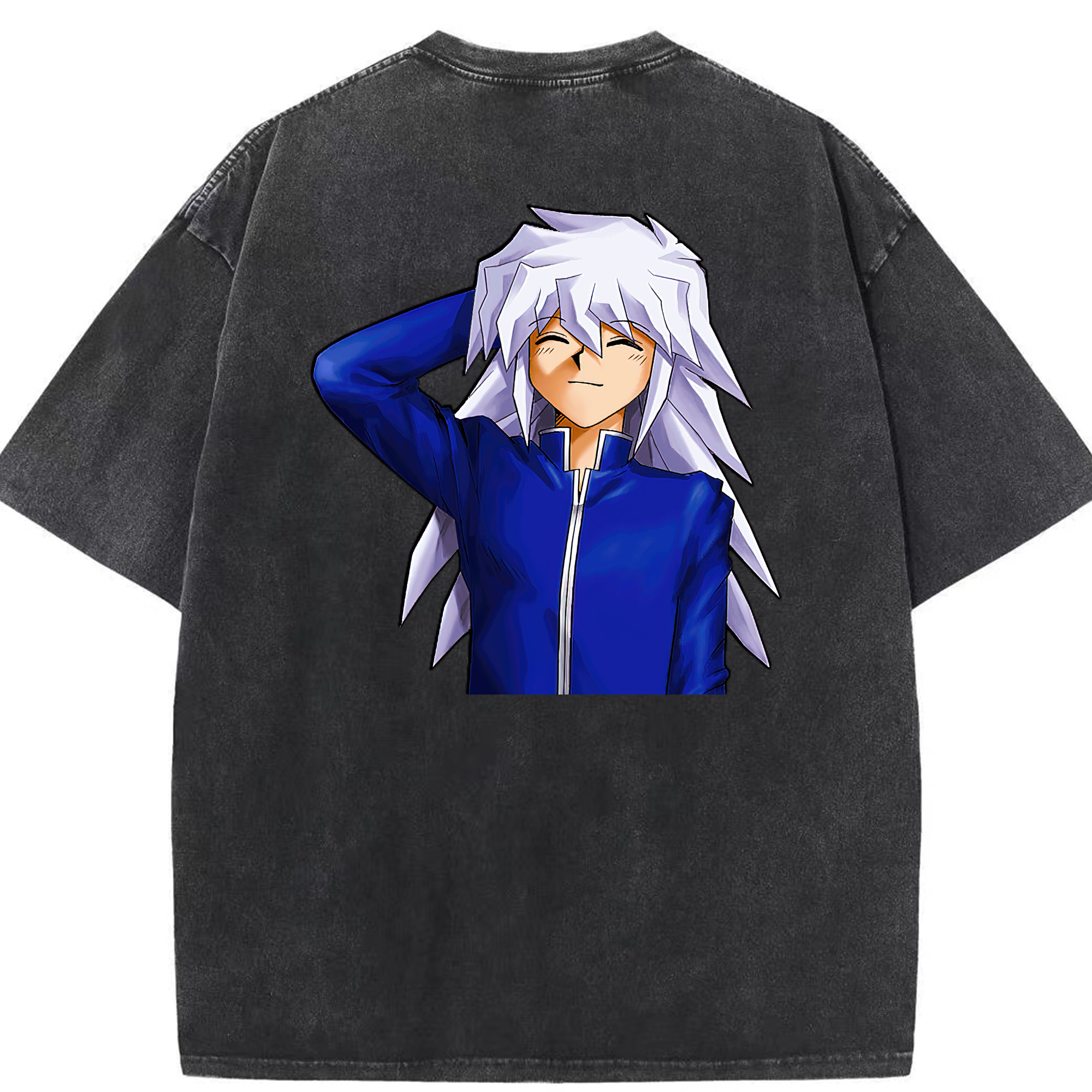 （画像用） 遊☆戯☆王 Yu-Gi-Oh! 綿100% ヴィンテージ風 半袖Tシャツ（背面プリント）