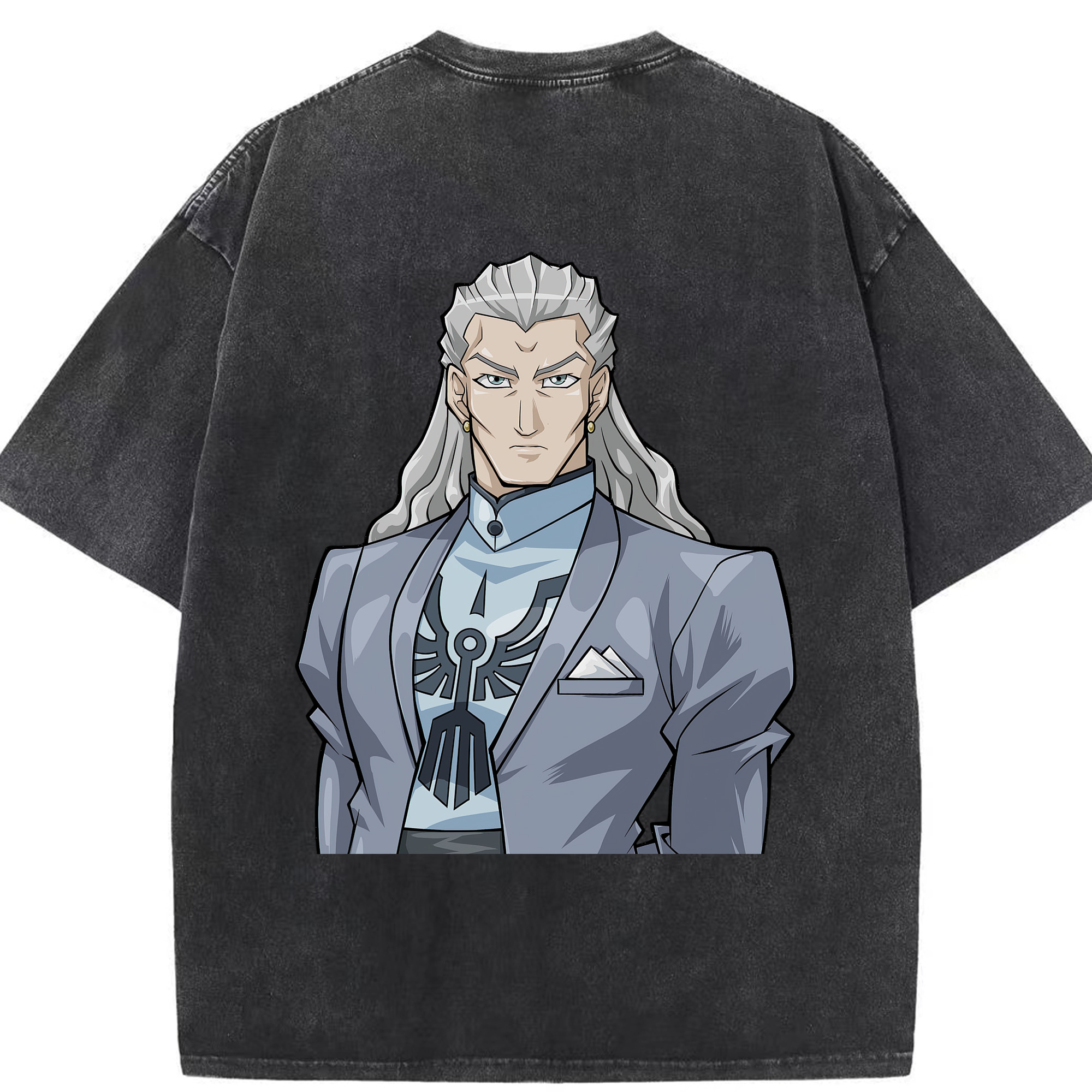 （画像用） 遊☆戯☆王 Yu-Gi-Oh! 綿100% ヴィンテージ風 半袖Tシャツ（背面プリント）