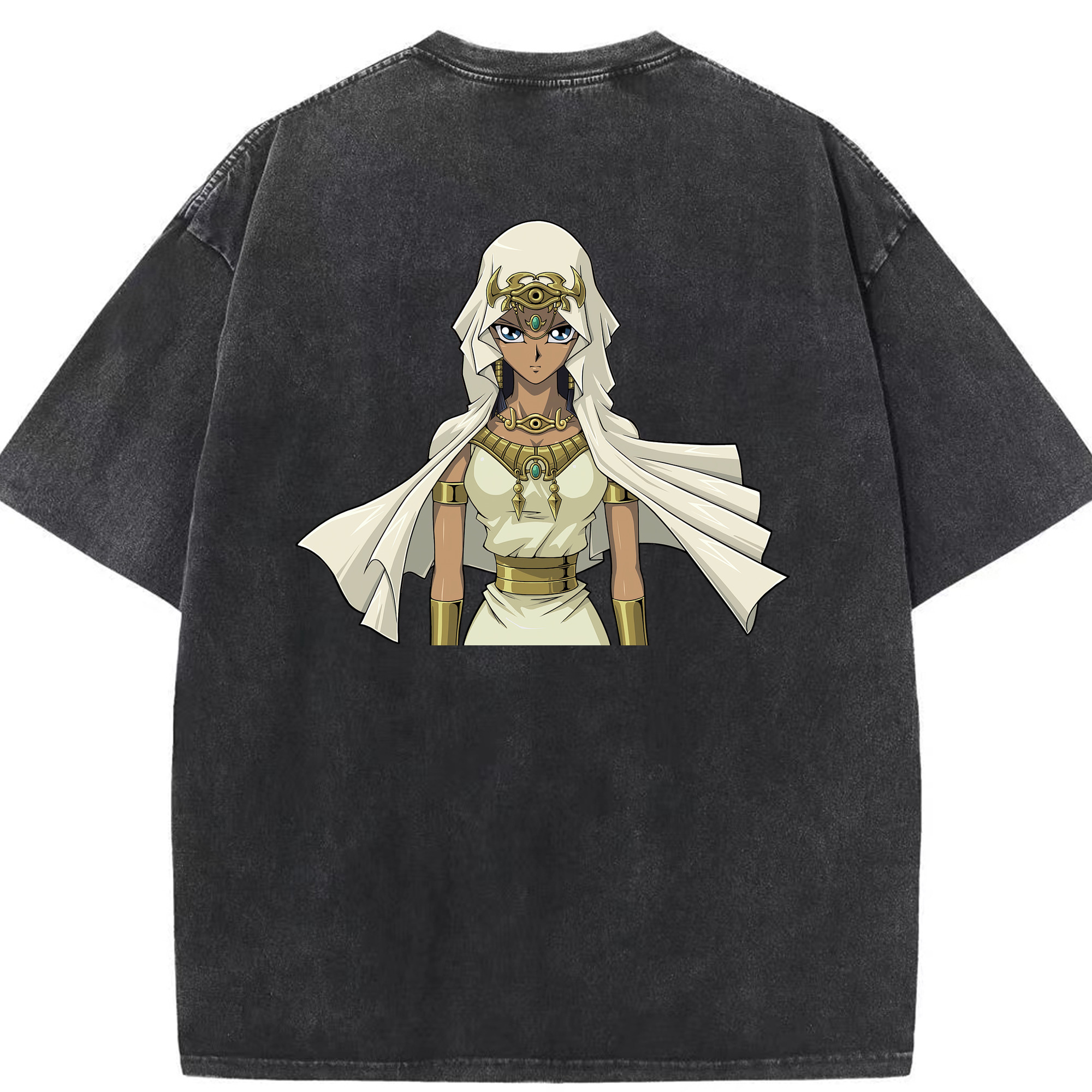 （画像用） 遊☆戯☆王 Yu-Gi-Oh! 綿100% ヴィンテージ風 半袖Tシャツ（背面プリント）