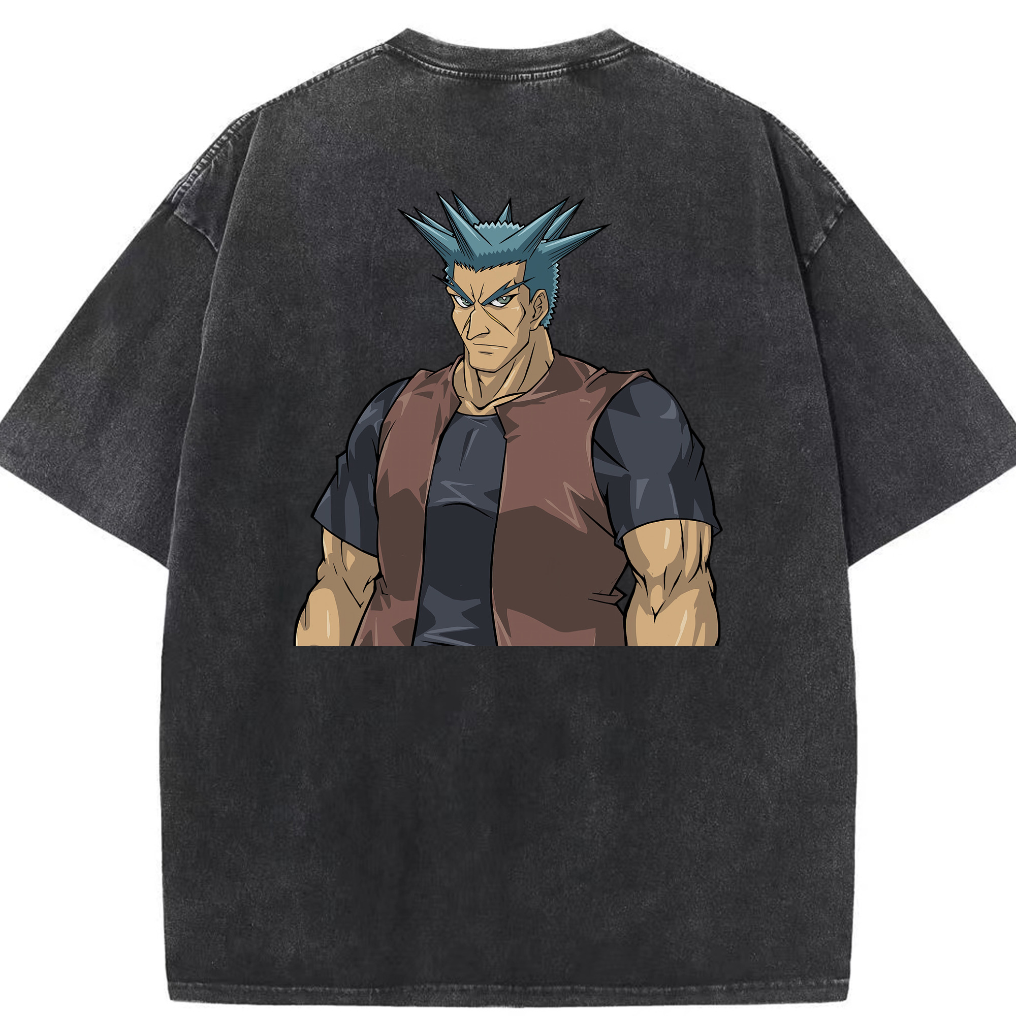 （画像用） 遊☆戯☆王 Yu-Gi-Oh! 綿100% ヴィンテージ風 半袖Tシャツ（背面プリント）