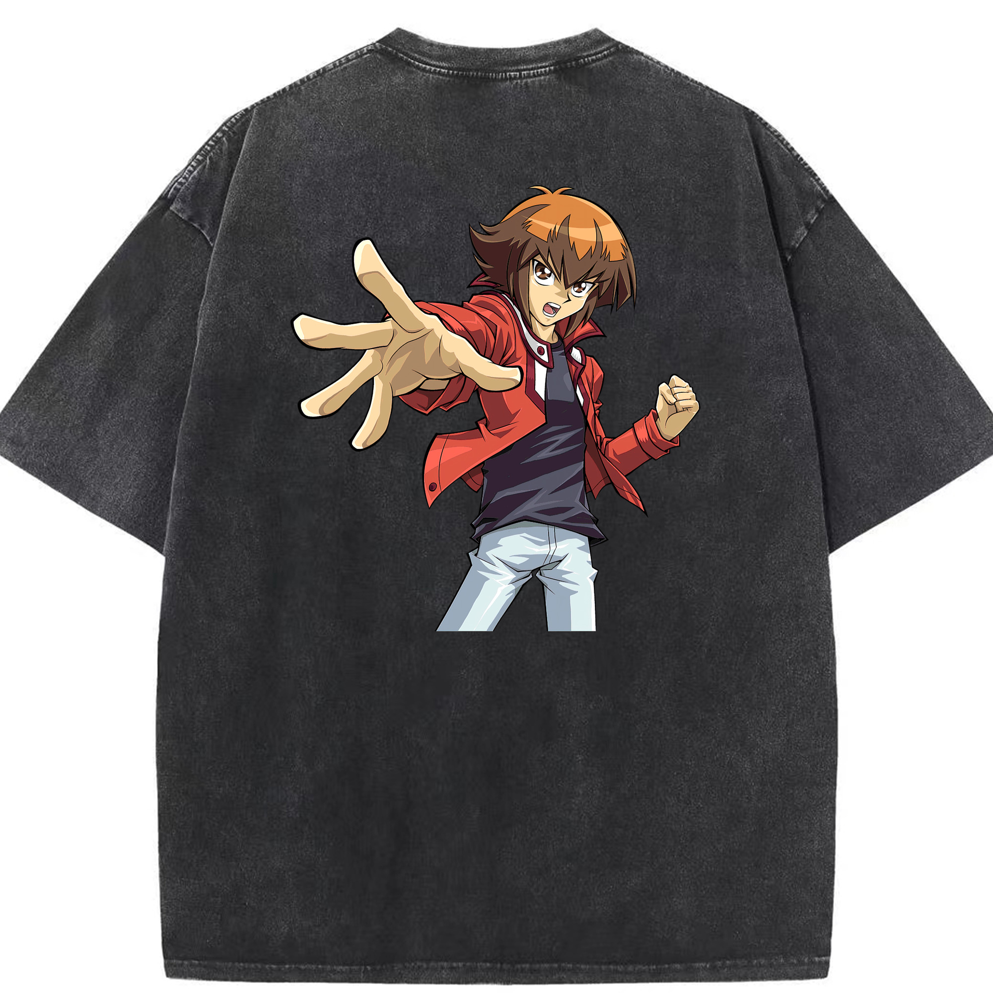 （画像用） 遊☆戯☆王 Yu-Gi-Oh! 綿100% ヴィンテージ風 半袖Tシャツ（背面プリント）