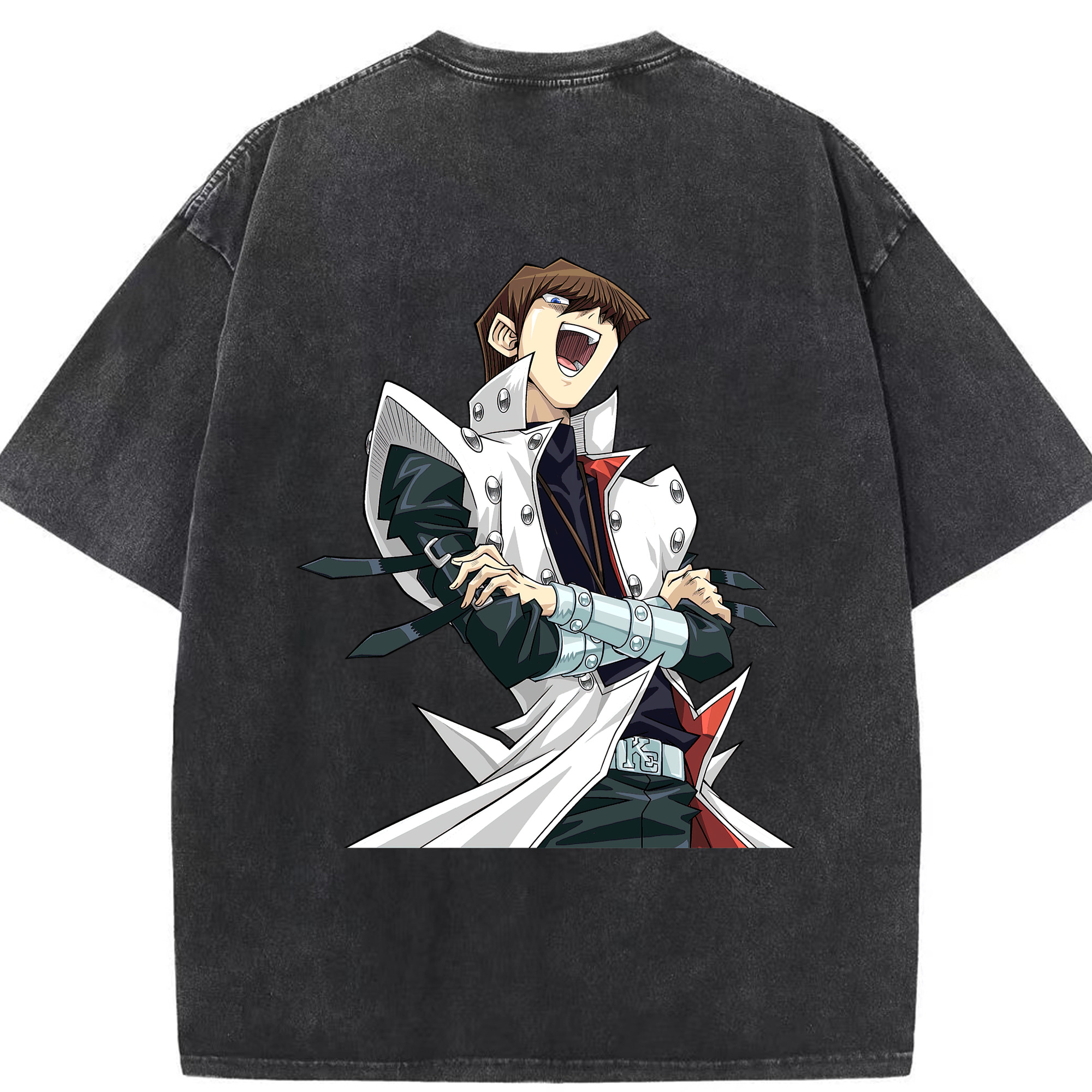（画像用） 遊☆戯☆王 Yu-Gi-Oh! 綿100% ヴィンテージ風 半袖Tシャツ（背面プリント）