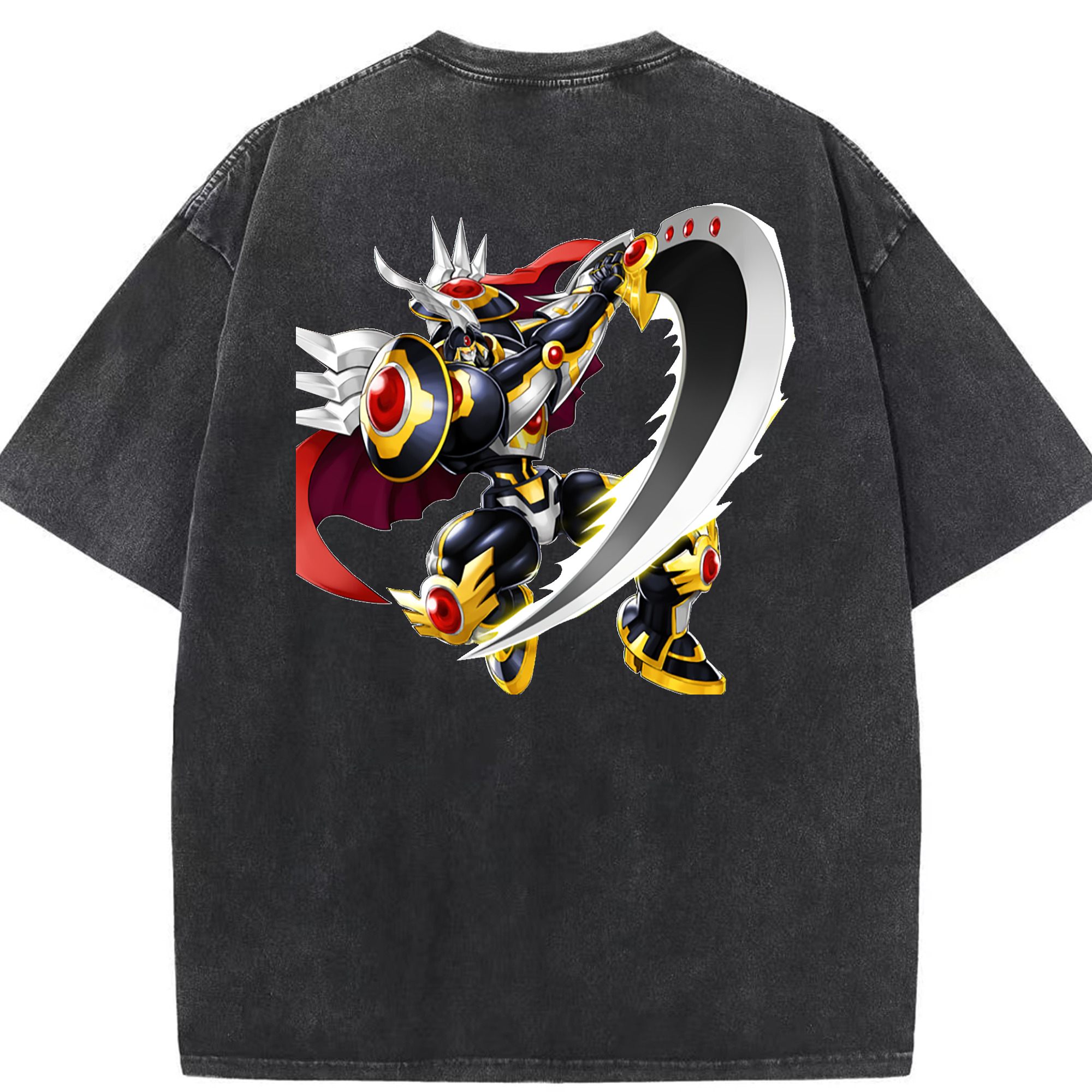 （画像用） 遊☆戯☆王 Yu-Gi-Oh! 綿100% ヴィンテージ風 半袖Tシャツ（背面プリント）