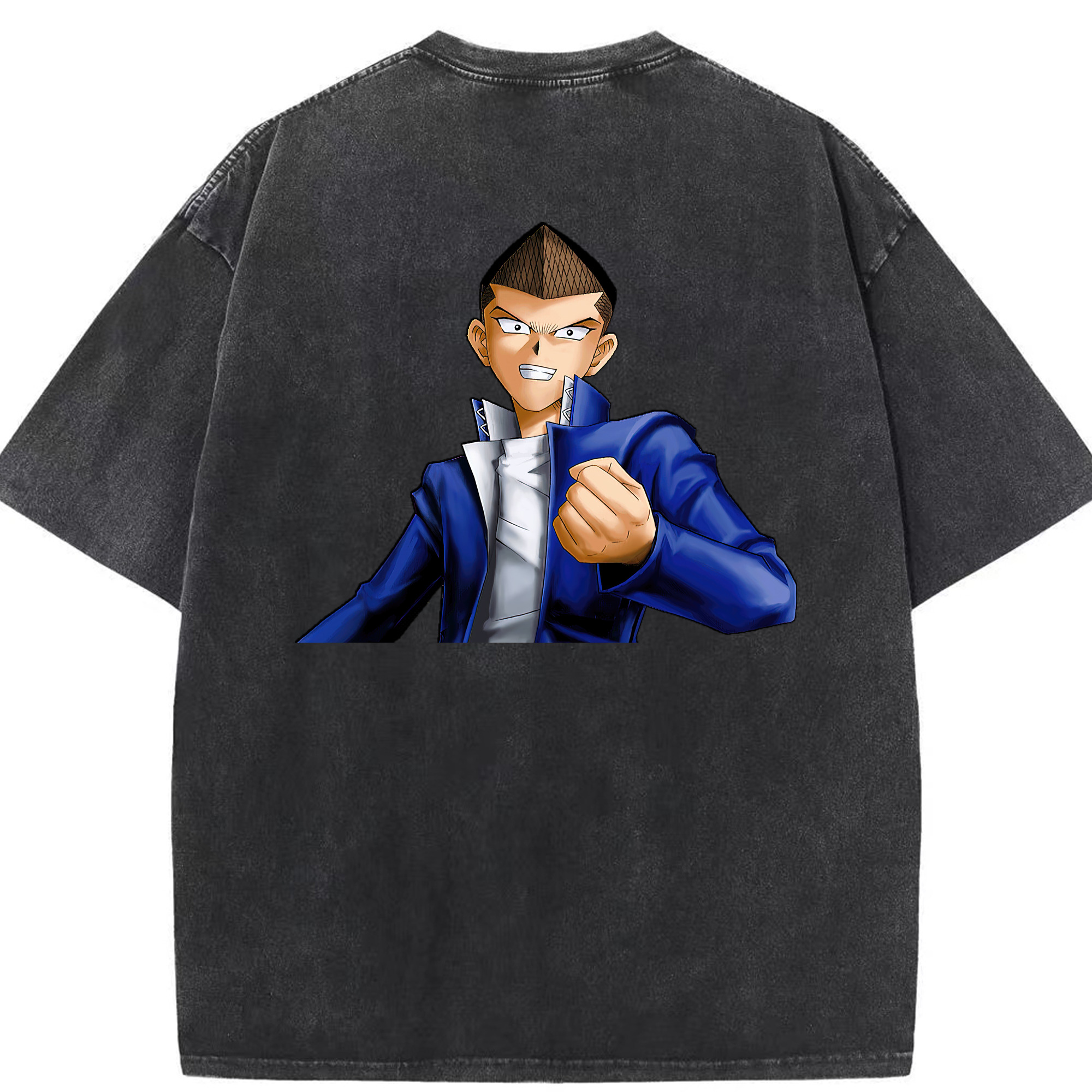 （画像用） 遊☆戯☆王 Yu-Gi-Oh! 綿100% ヴィンテージ風 半袖Tシャツ（背面プリント）