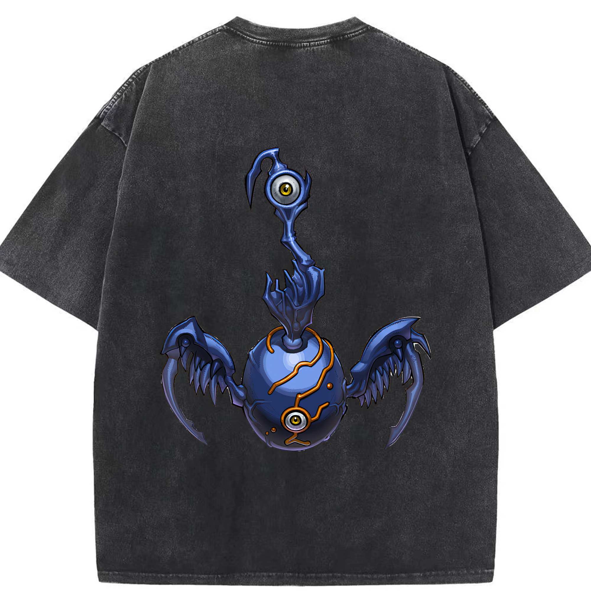 （画像用） 遊☆戯☆王 Yu-Gi-Oh! 綿100% ヴィンテージ風 半袖Tシャツ（背面プリント）