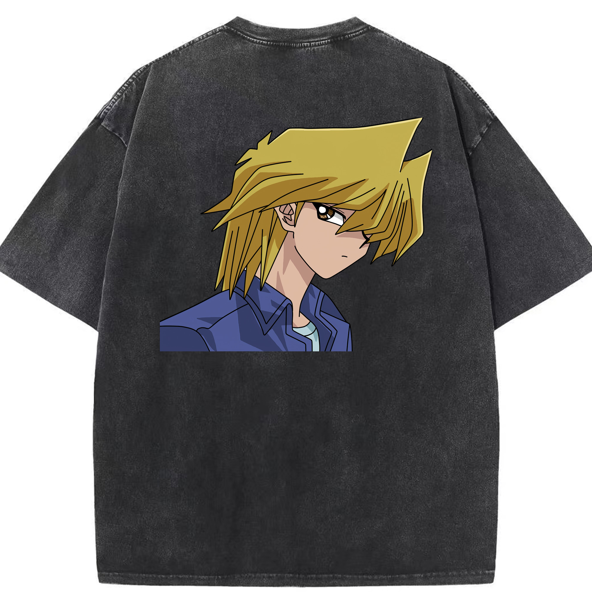 （画像用） 遊☆戯☆王 Yu-Gi-Oh! 綿100% ヴィンテージ風 半袖Tシャツ（背面プリント）