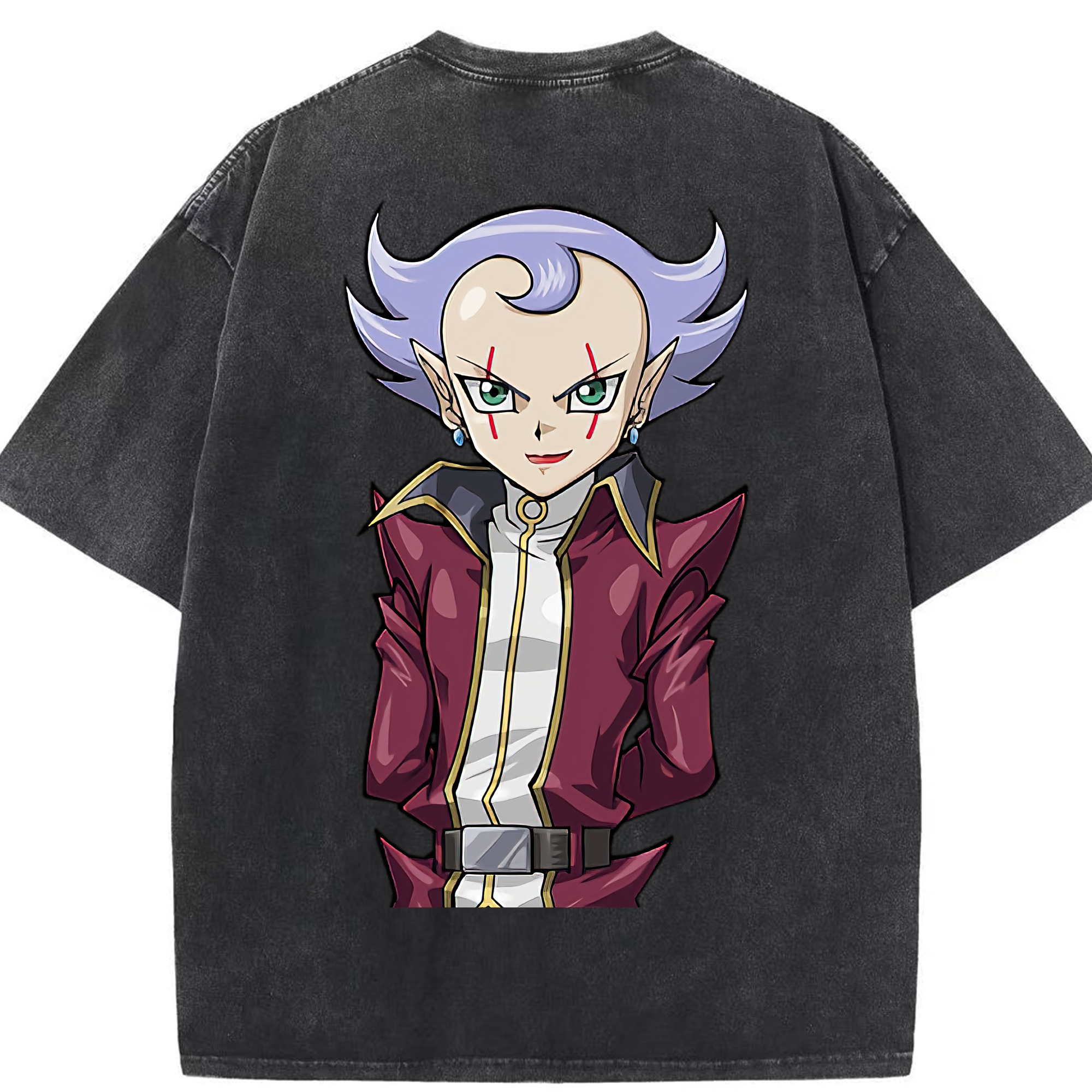 （画像用） 遊☆戯☆王 Yu-Gi-Oh! 綿100% ヴィンテージ風 半袖Tシャツ（背面プリント）