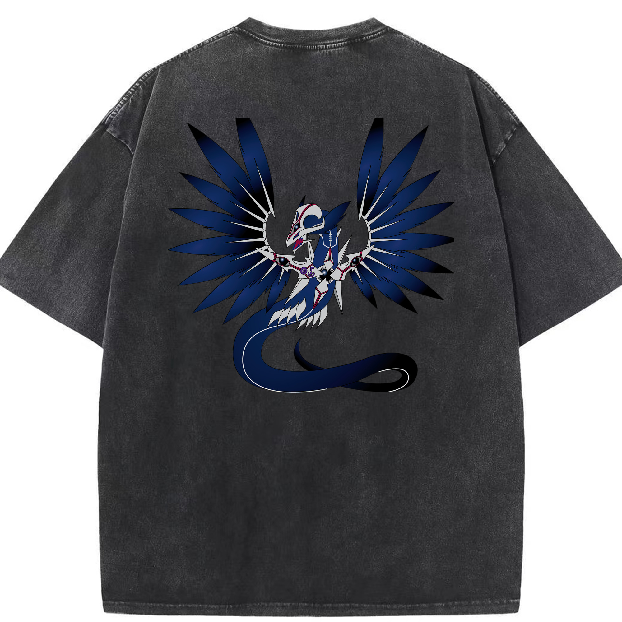 （画像用） 遊☆戯☆王 Yu-Gi-Oh! 綿100% ヴィンテージ風 半袖Tシャツ（背面プリント）