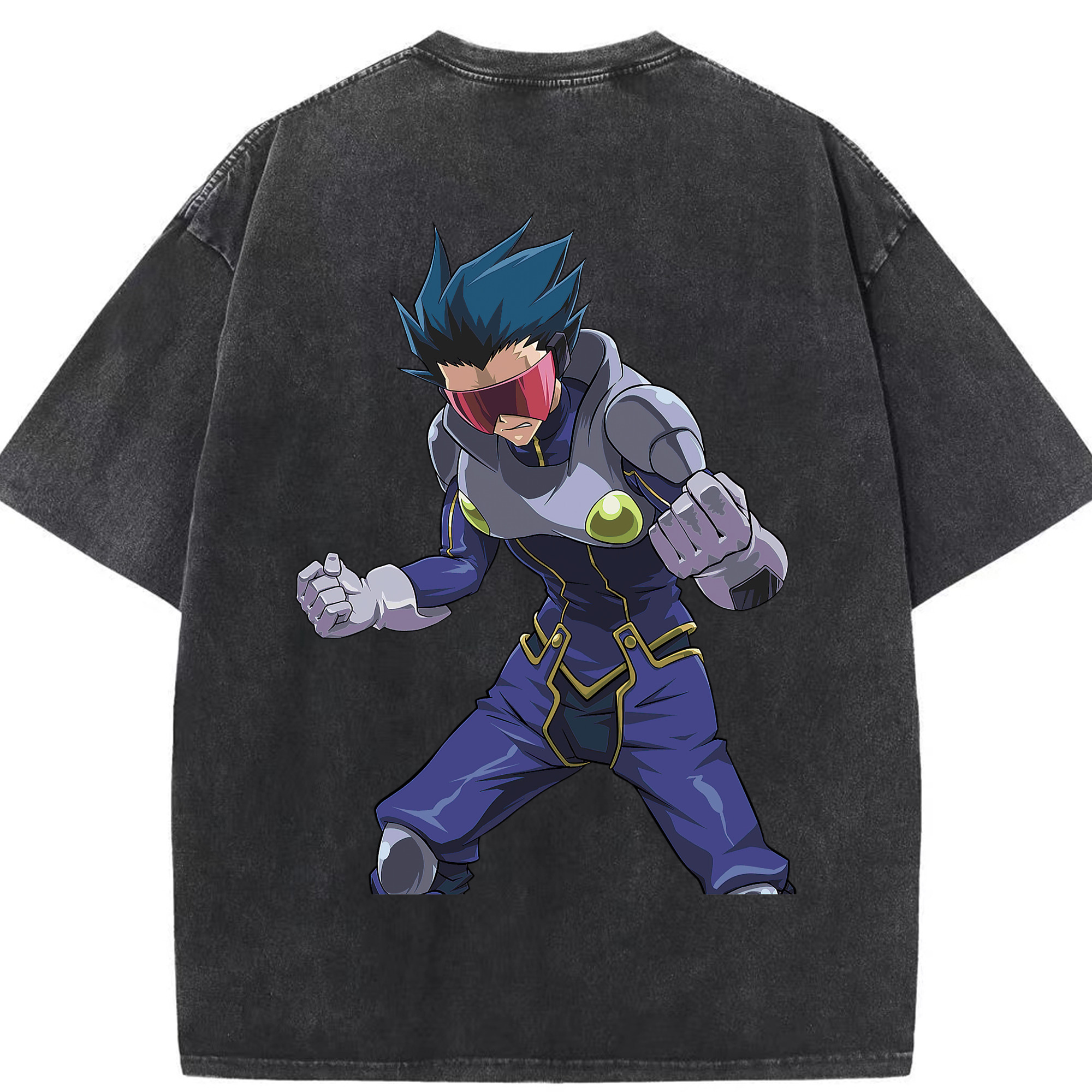 （画像用） 遊☆戯☆王 Yu-Gi-Oh! 綿100% ヴィンテージ風 半袖Tシャツ（背面プリント）