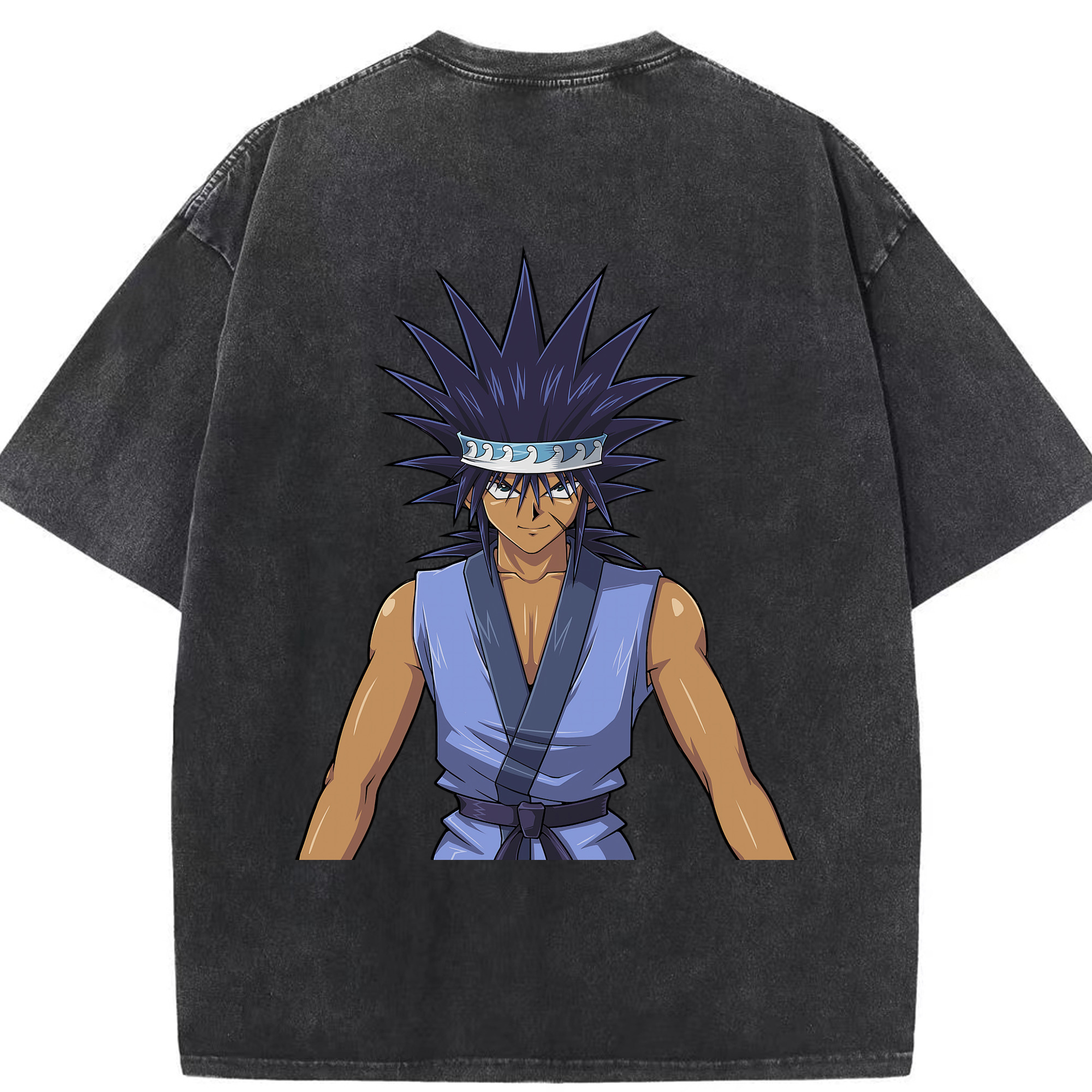 （画像用） 遊☆戯☆王 Yu-Gi-Oh! 綿100% ヴィンテージ風 半袖Tシャツ（背面プリント）