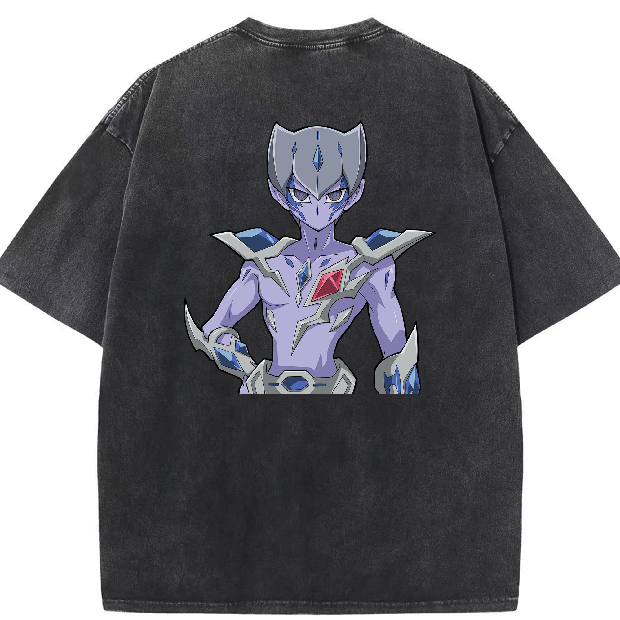 （画像用） 遊☆戯☆王 Yu-Gi-Oh! 綿100% ヴィンテージ風 半袖Tシャツ（背面プリント）
